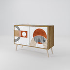 CIRCLE RHYTM 2-Door Sideboard in Oak Effect