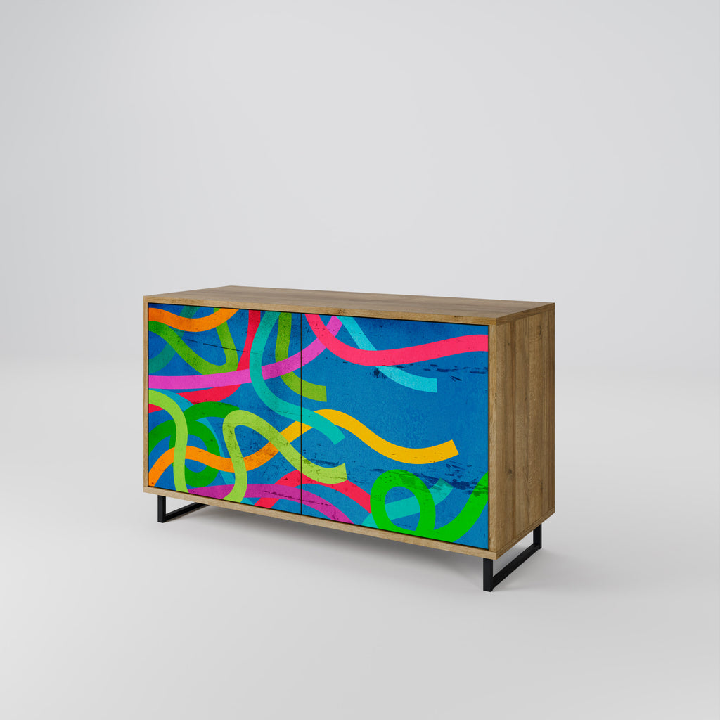 STREAMER TANGLE 2-Door Sideboard in Oak Effect