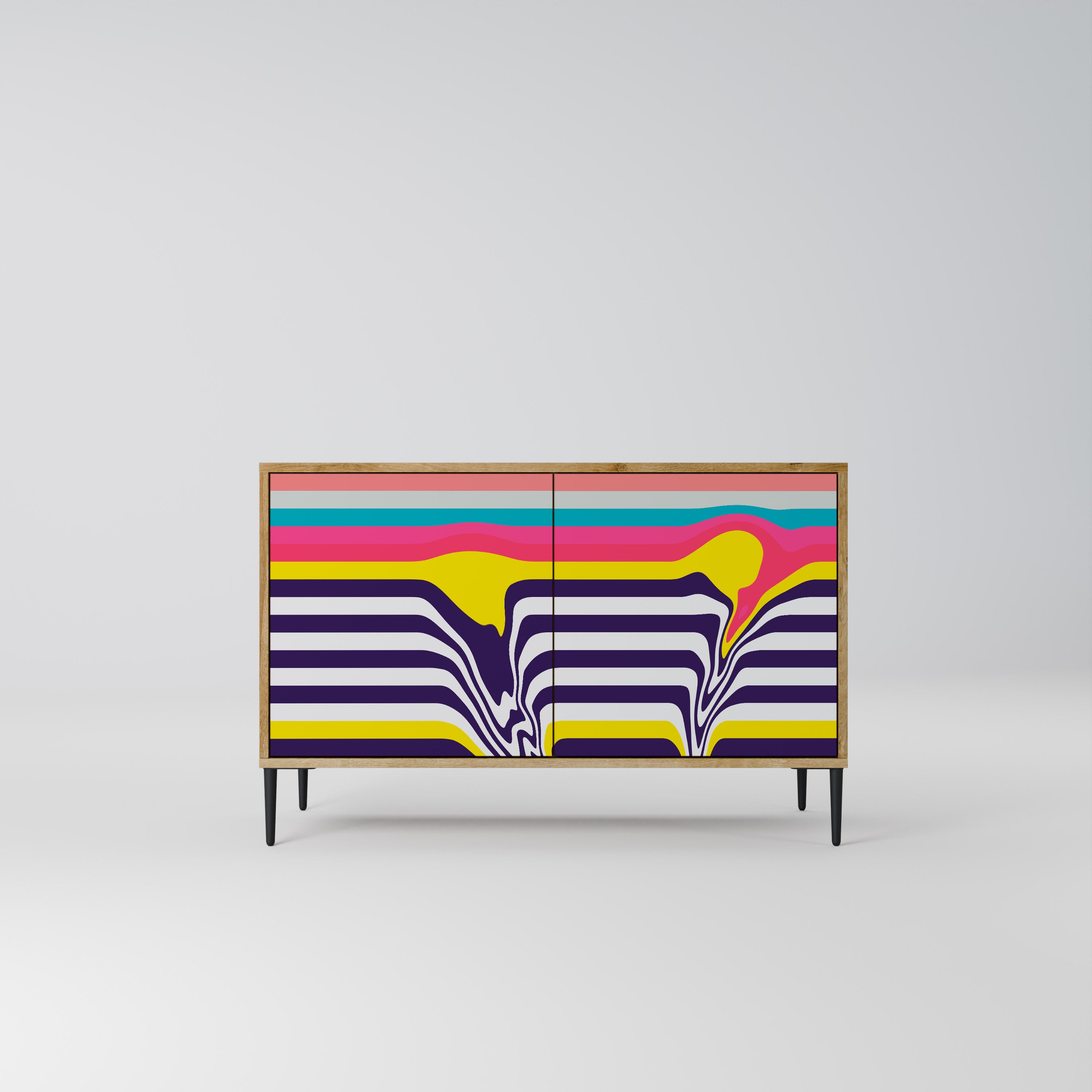 TONE COLLAPSE 2-Door Sideboard in Oak Effect