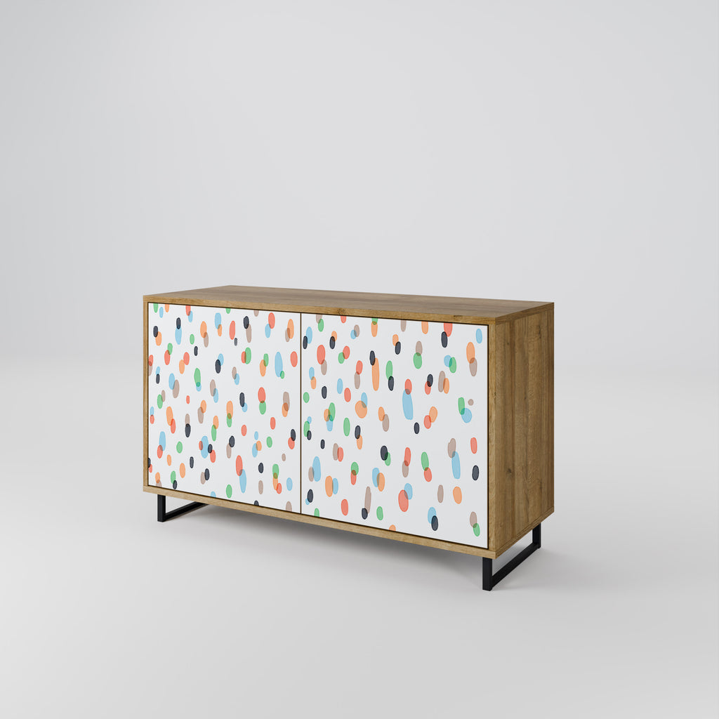 ENERGETIC SPOTS 2-Door Sideboard in Oak Effect