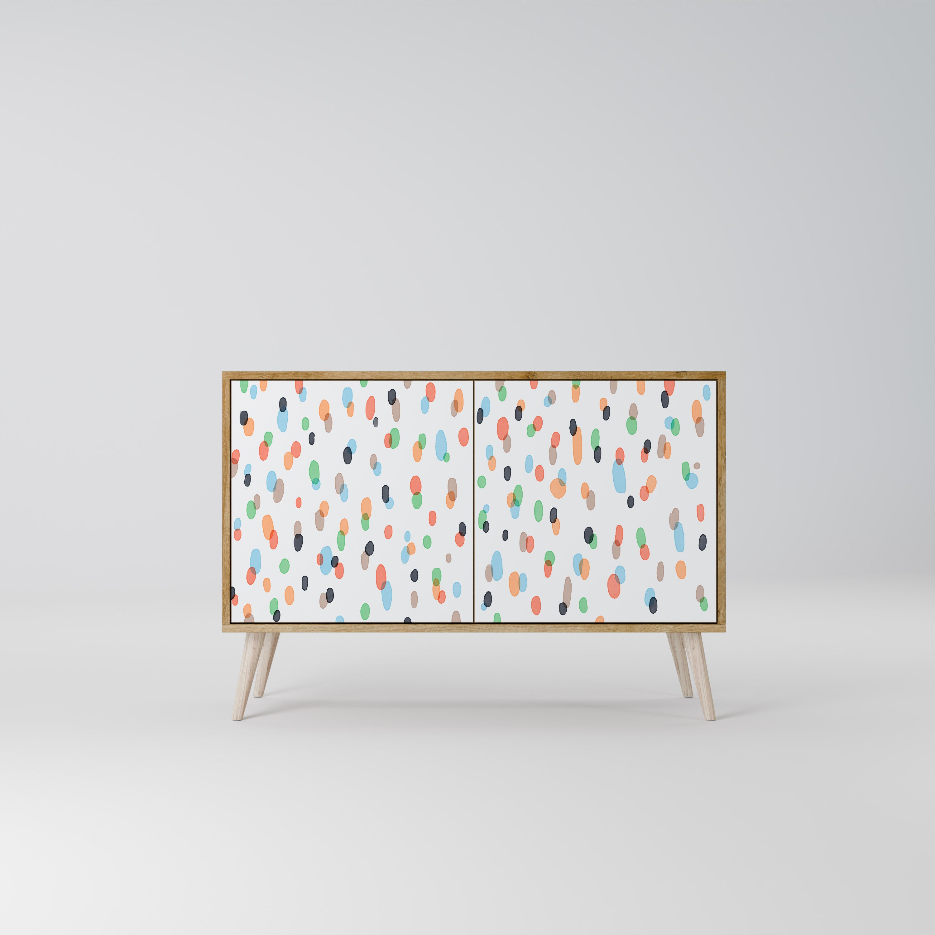ENERGETIC SPOTS 2-Door Sideboard in Oak Effect