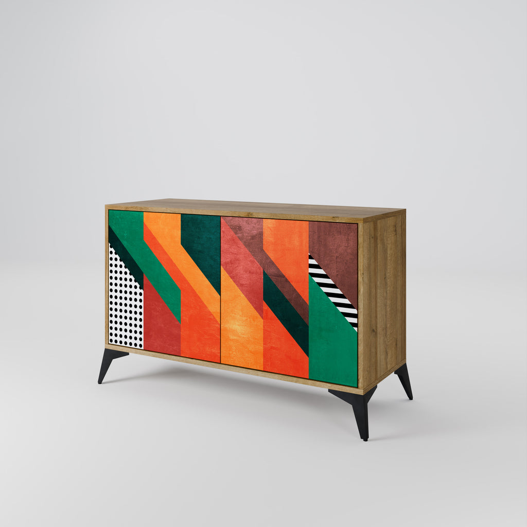 MAKESHIFT ARTISTRY 2-Door Sideboard in Oak Effect