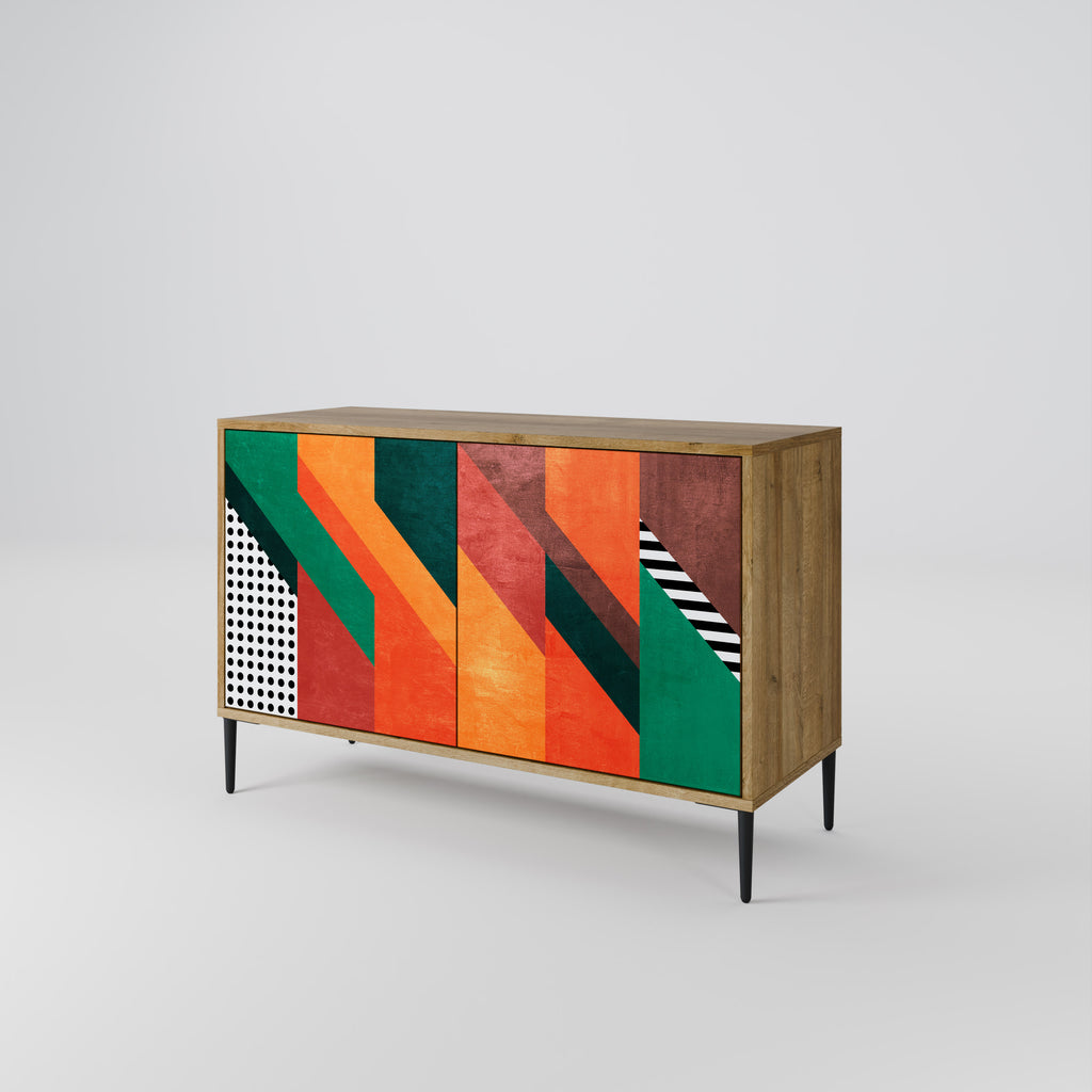 MAKESHIFT ARTISTRY 2-Door Sideboard in Oak Effect
