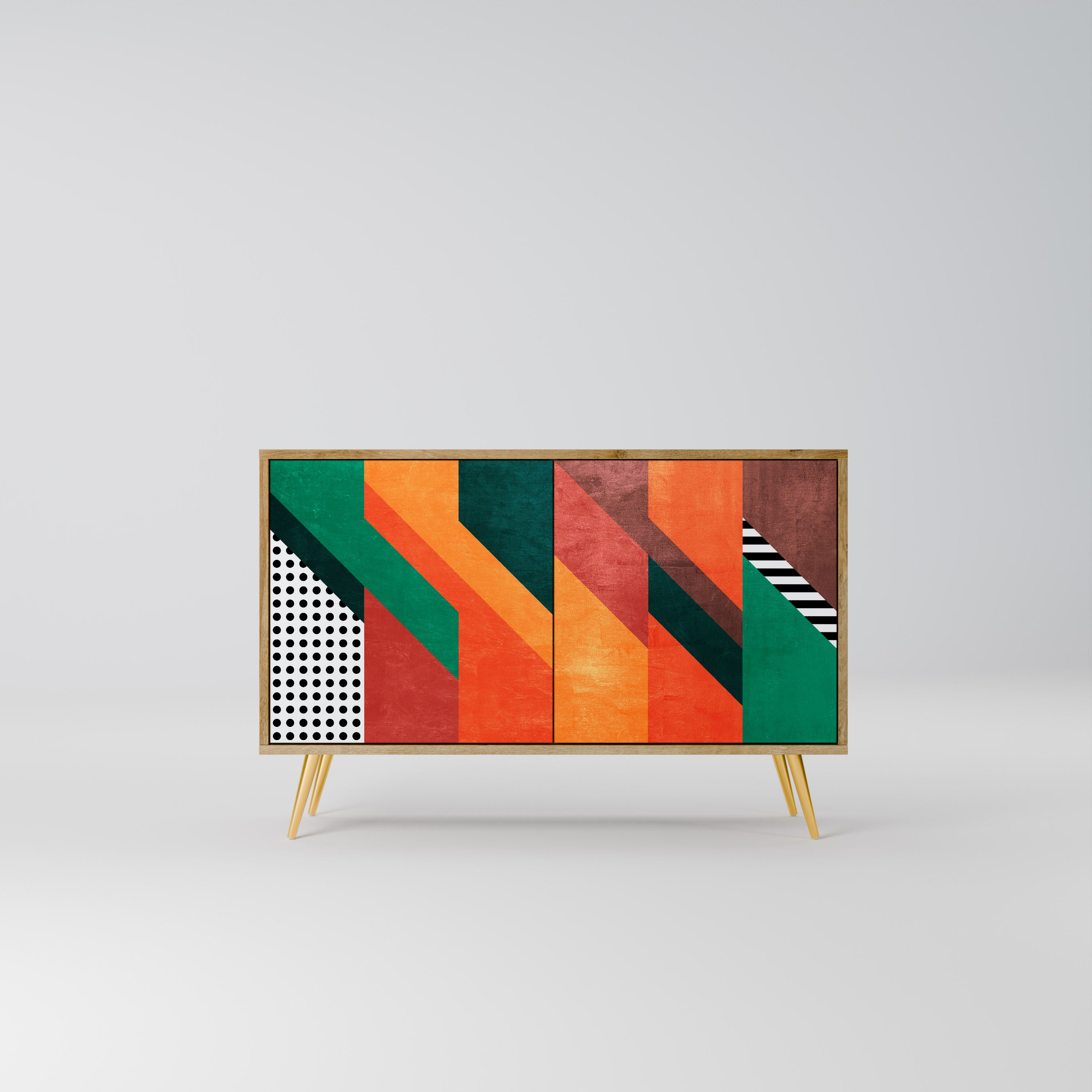 MAKESHIFT ARTISTRY 2-Door Sideboard in Oak Effect