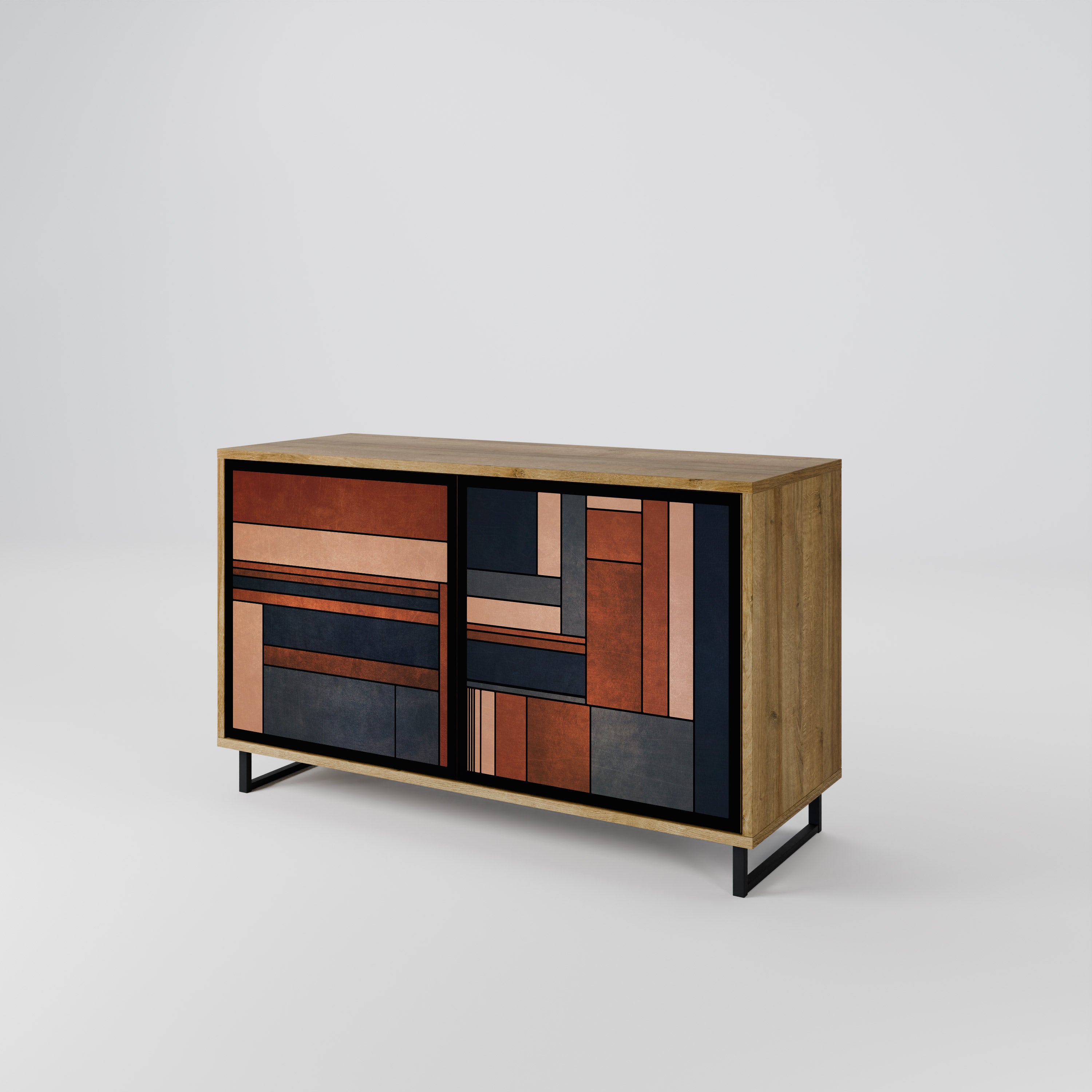 INTREPID FORMATION 2-Door Sideboard in Oak Effect