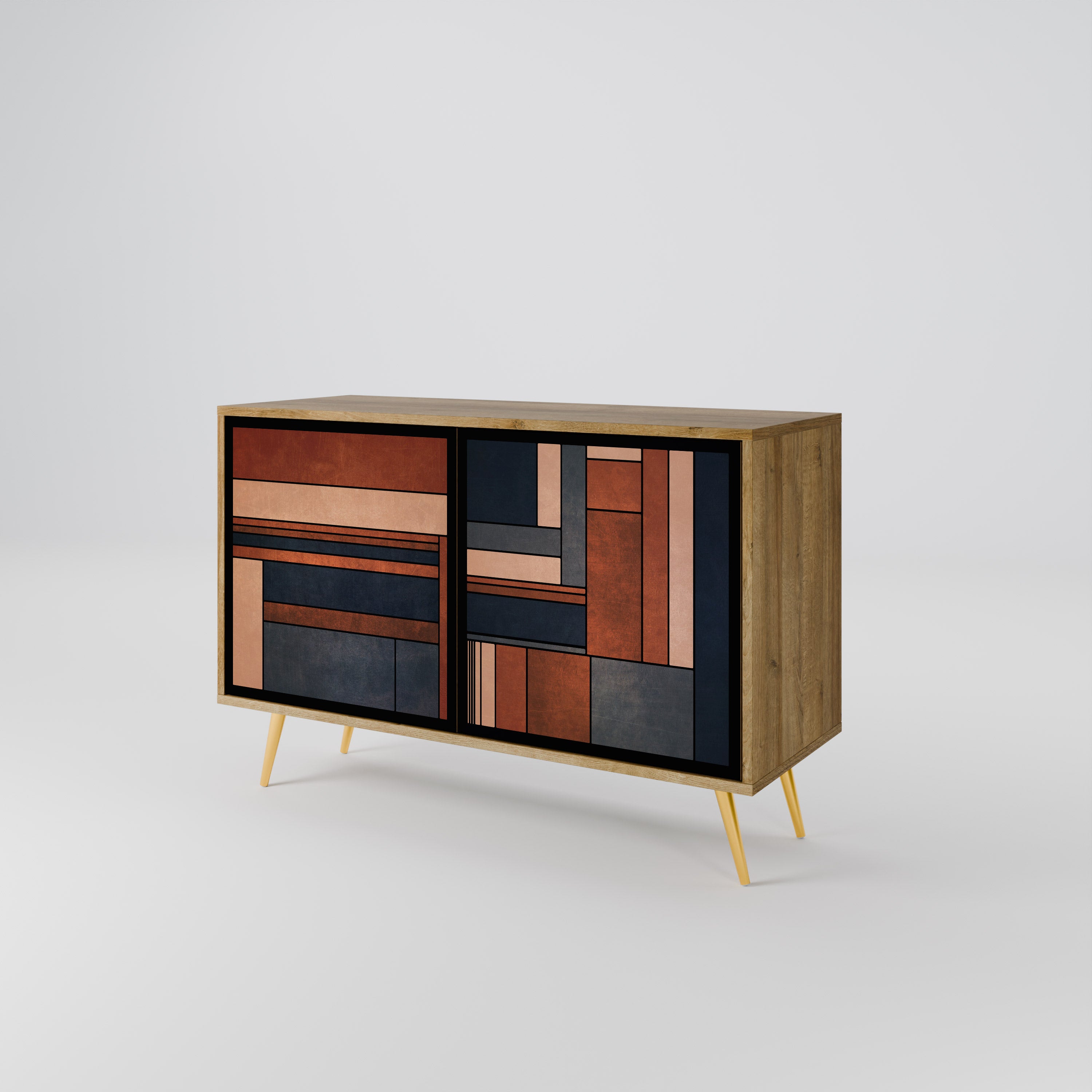 INTREPID FORMATION 2-Door Sideboard in Oak Effect