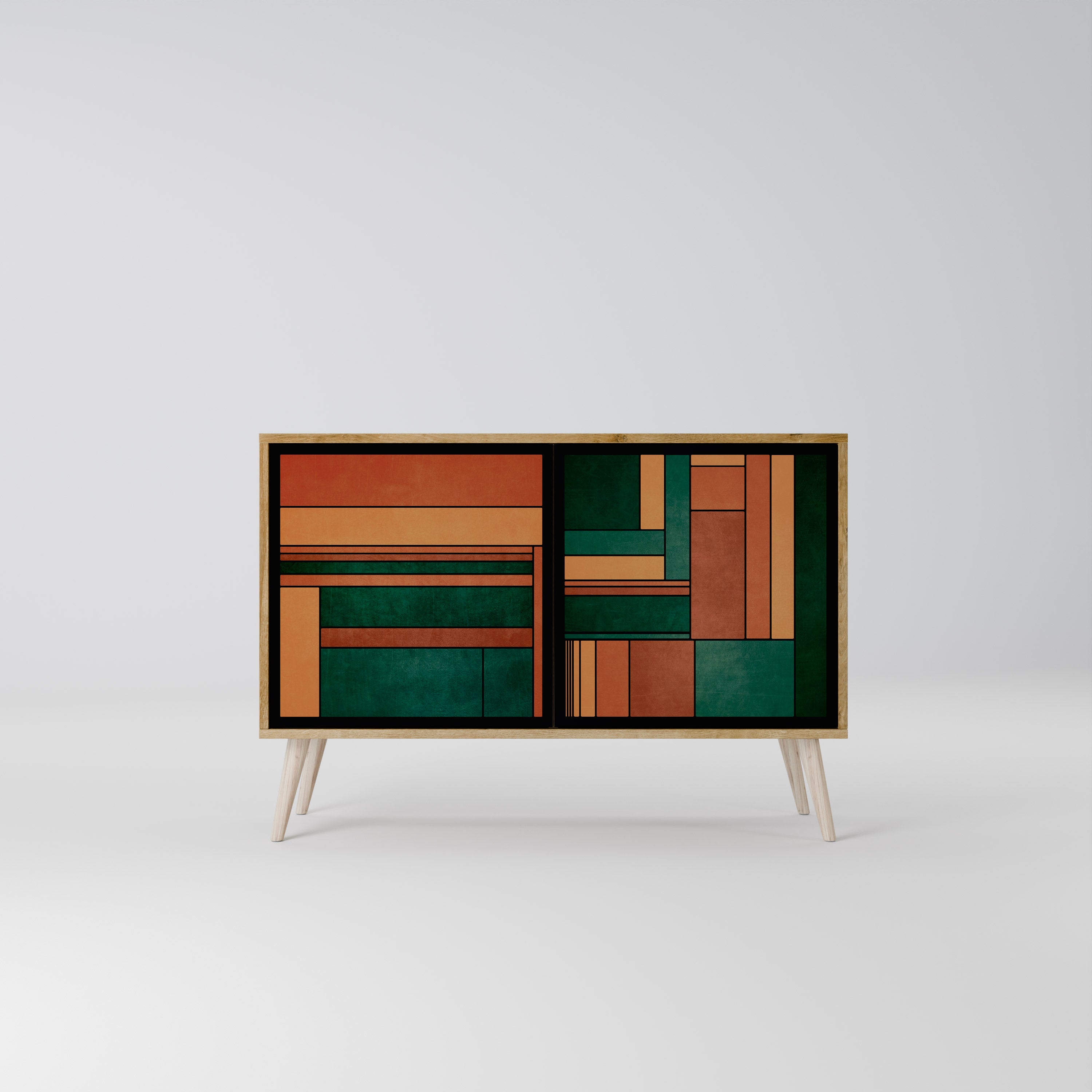 EARTHY FIGURES 2-Door Sideboard in Oak Effect
