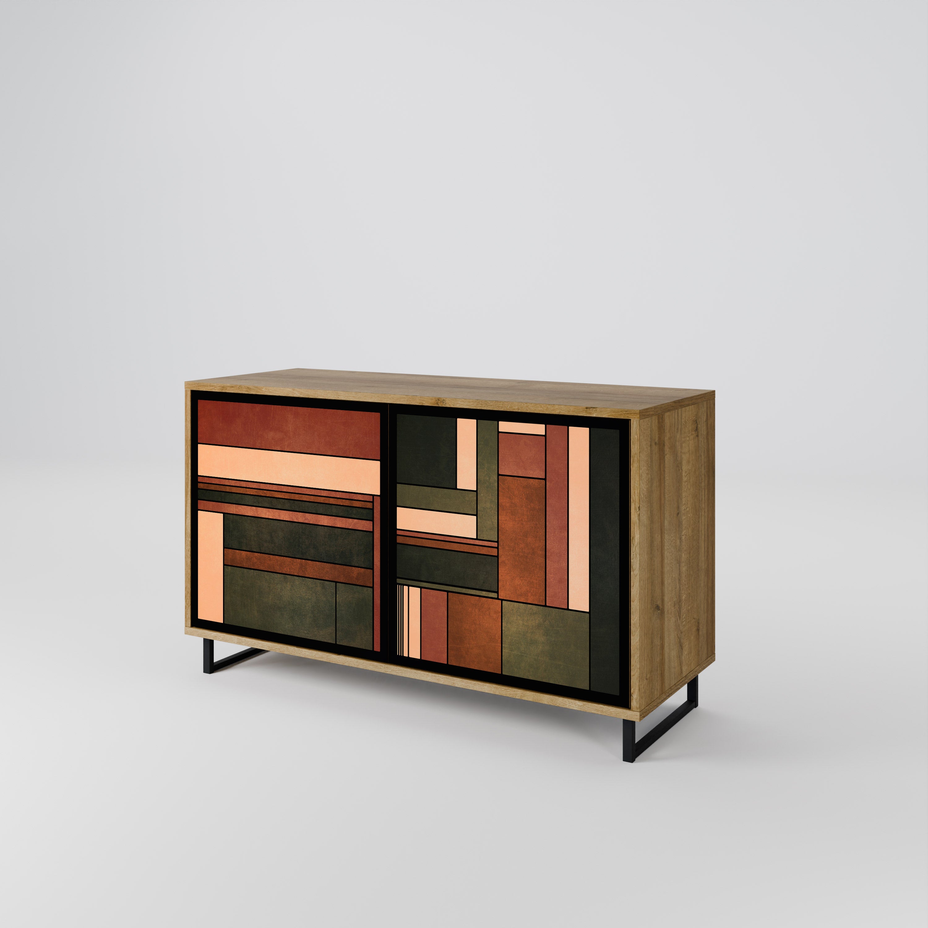 FIGURES OF NATURE 2-Door Sideboard in Oak Effect