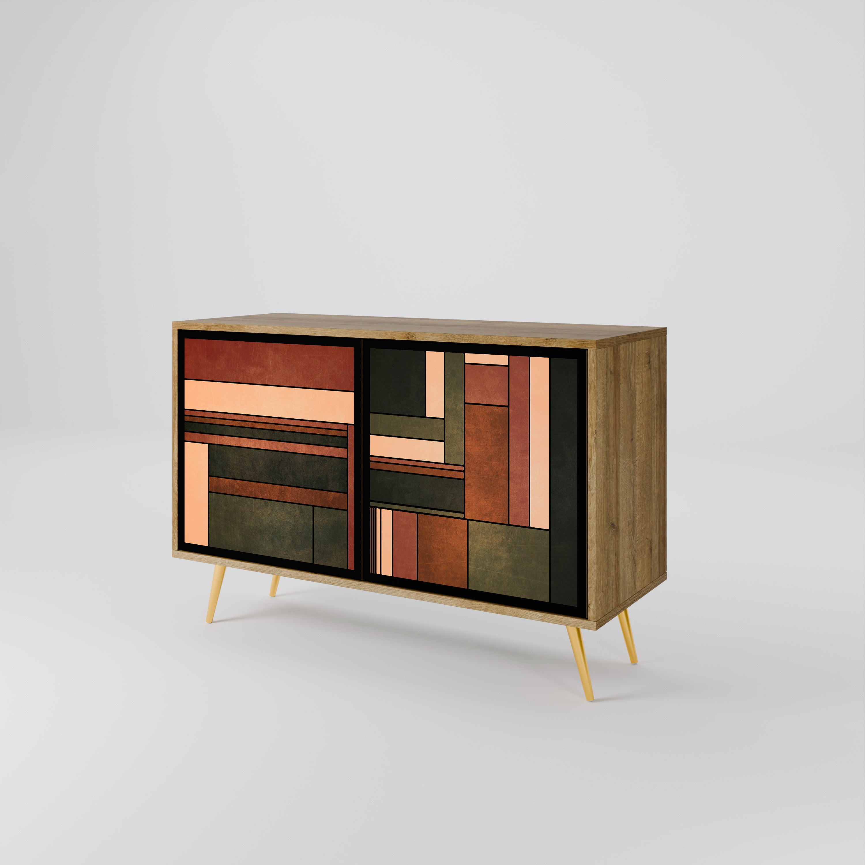 FIGURES OF NATURE 2-Door Sideboard in Oak Effect