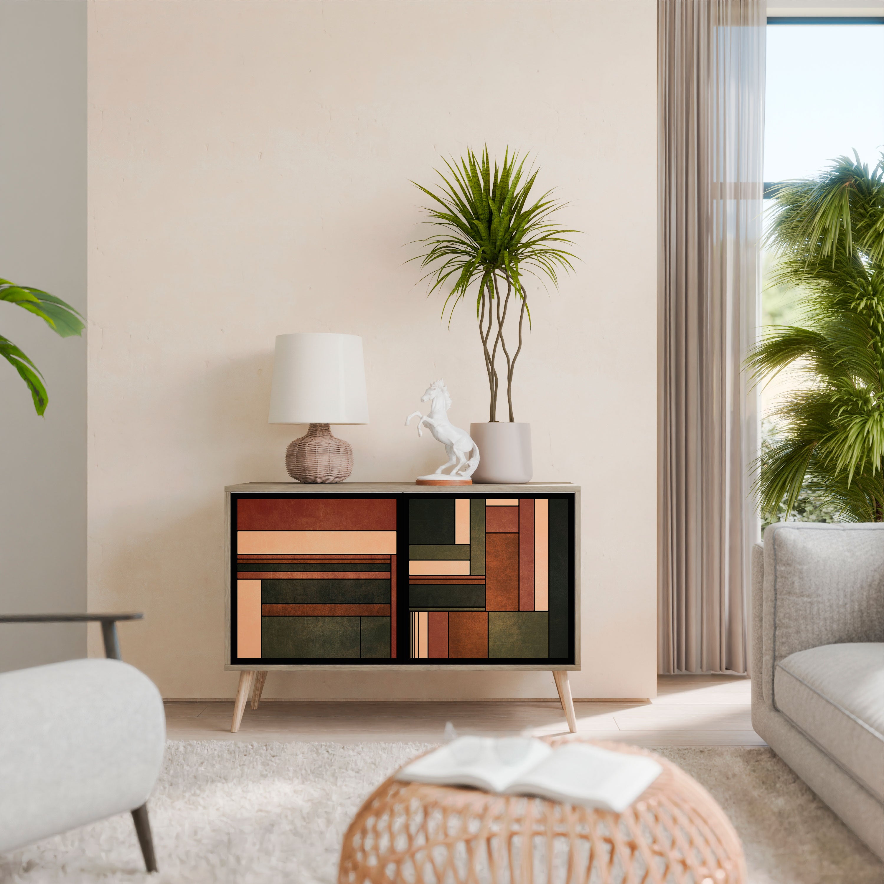 FIGURES OF NATURE 2-Door Sideboard in Oak Effect