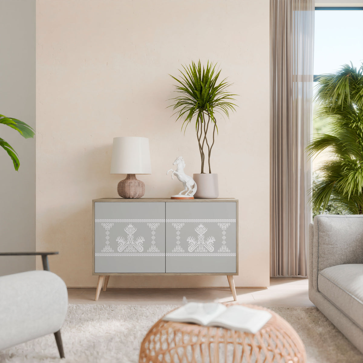 THAI GRAY 2-Door Sideboard