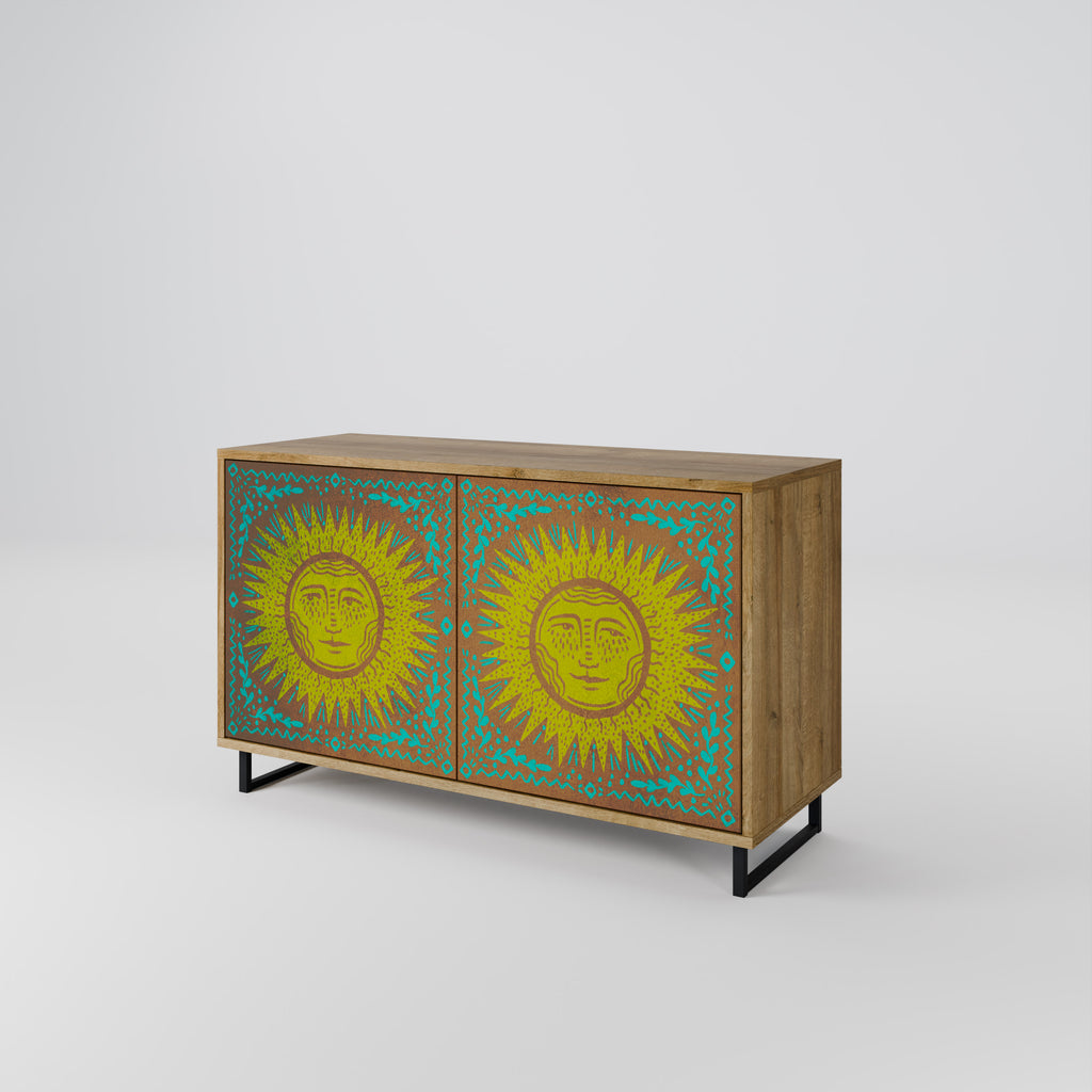 SUNSHINE EULOGY 2-Door Sideboard in Oak Effect