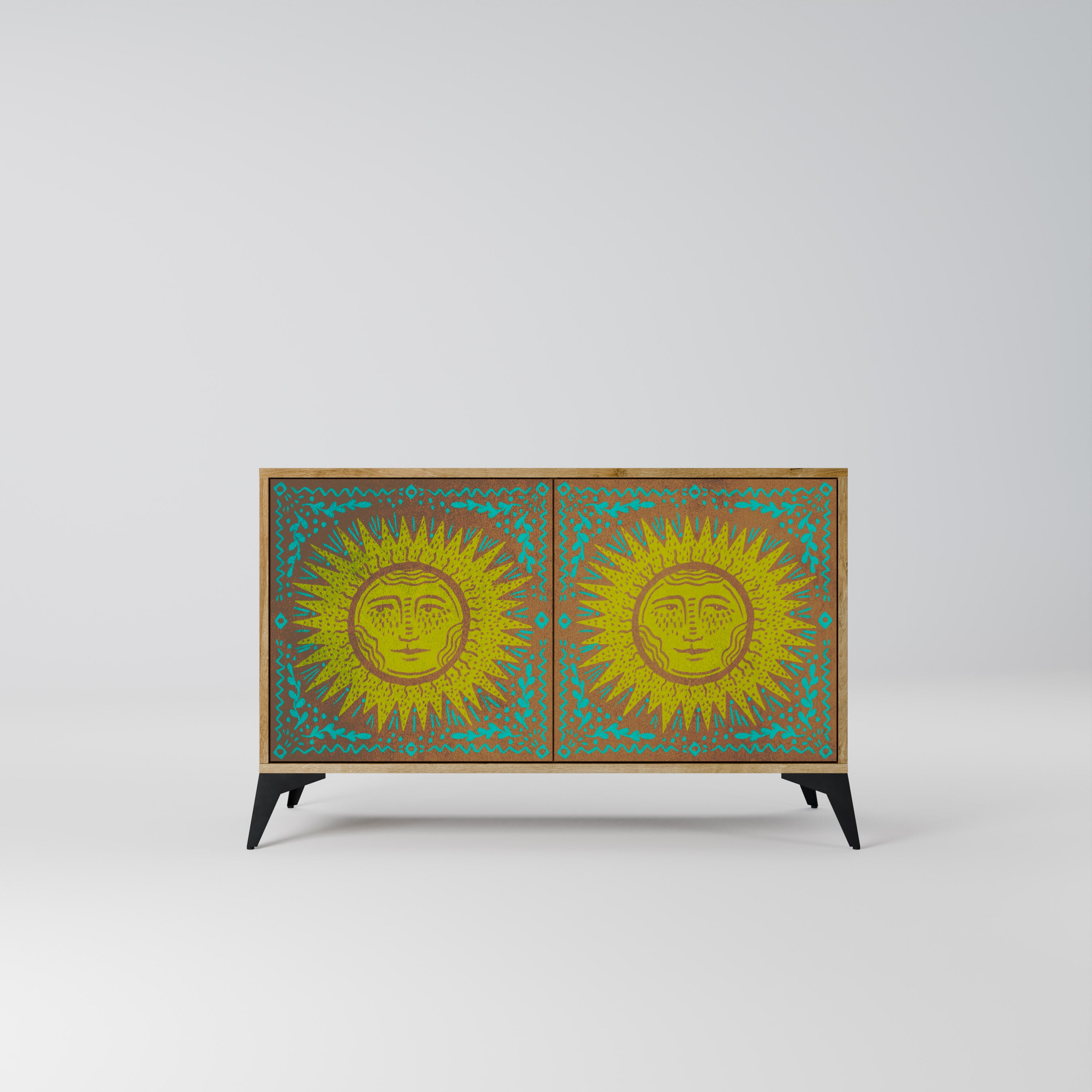 SUNSHINE EULOGY 2-Door Sideboard in Oak Effect