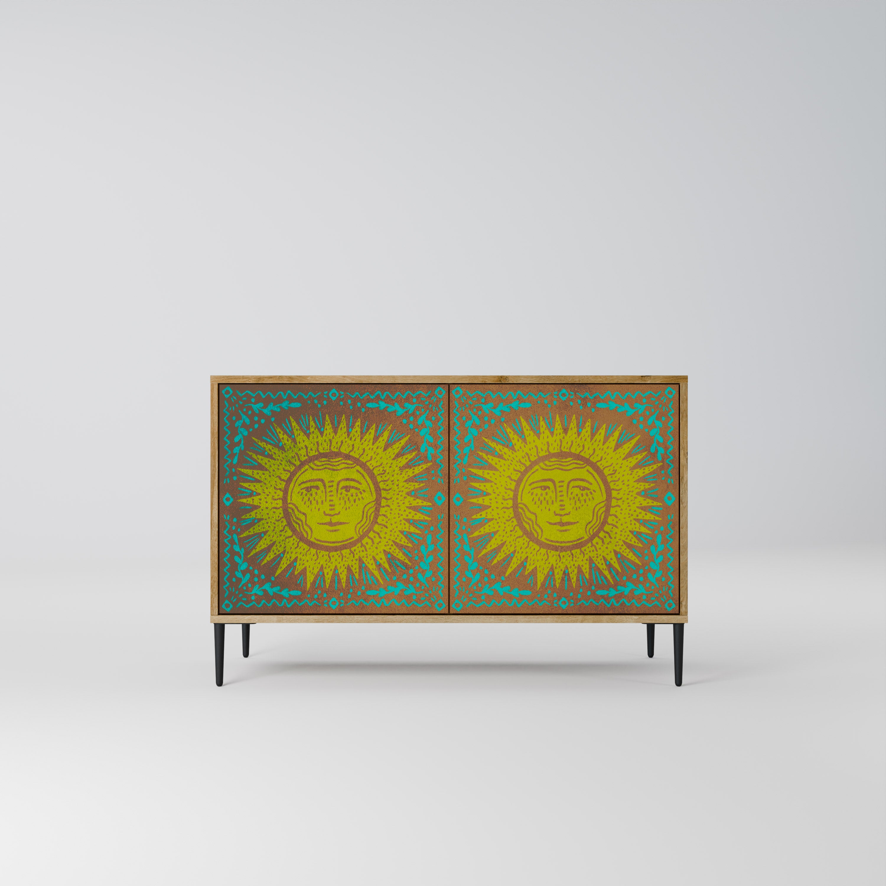 SUNSHINE EULOGY 2-Door Sideboard in Oak Effect