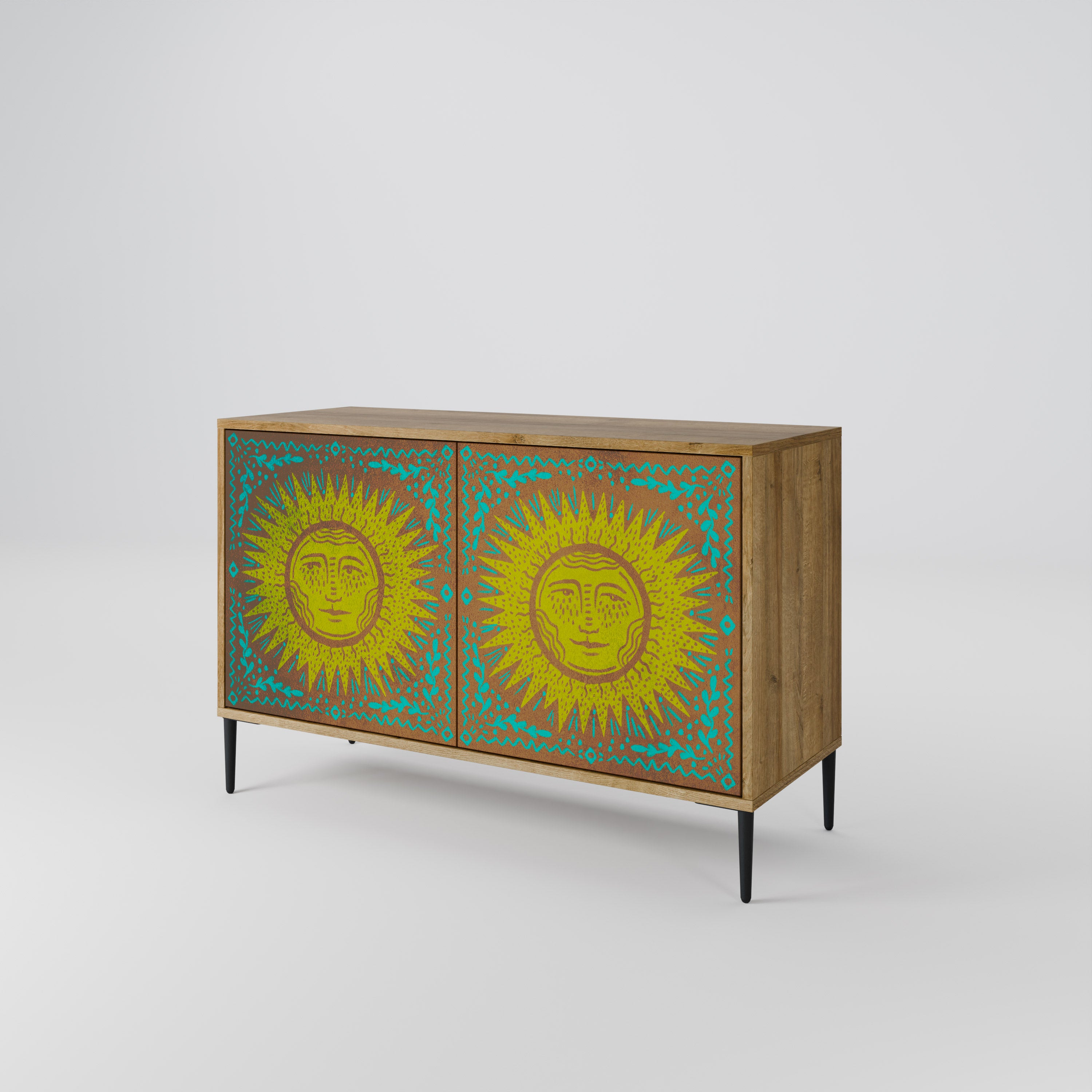 SUNSHINE EULOGY 2-Door Sideboard in Oak Effect