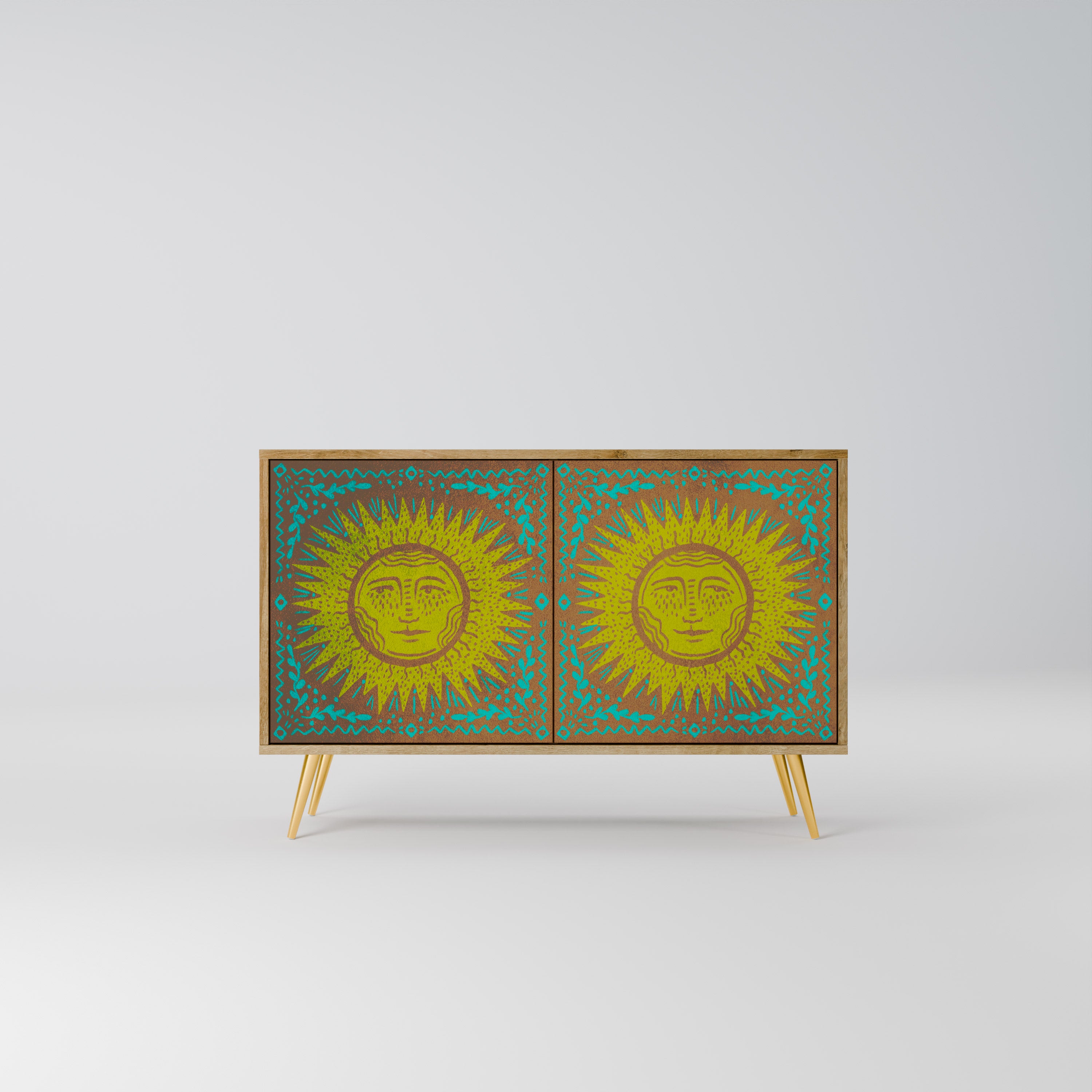 SUNSHINE EULOGY 2-Door Sideboard in Oak Effect