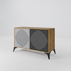 POLYGON ILLUSION 2-Door Sideboard in Oak Effect