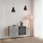 POLYGON ILLUSION 2-Door Sideboard in Oak Effect