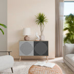 POLYGON ILLUSION 2-Door Sideboard in Oak Effect