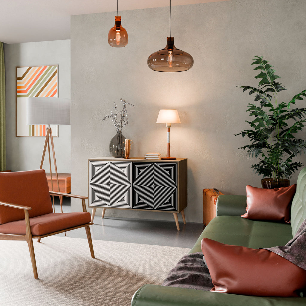 POLYGON ILLUSION 2-Door Sideboard in Oak Effect