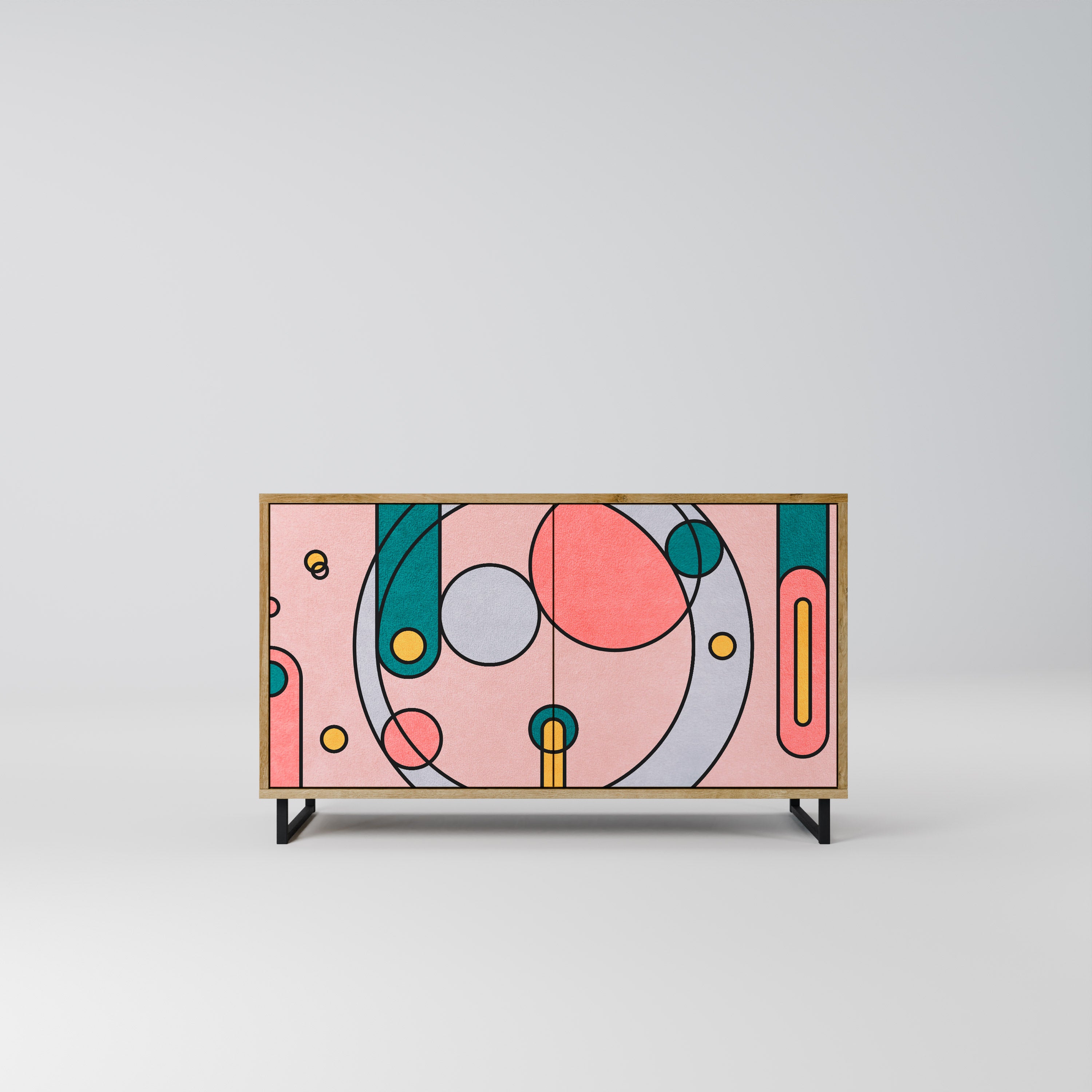 GOSSAMER ECHOES 2-Door Sideboard in Oak Effect