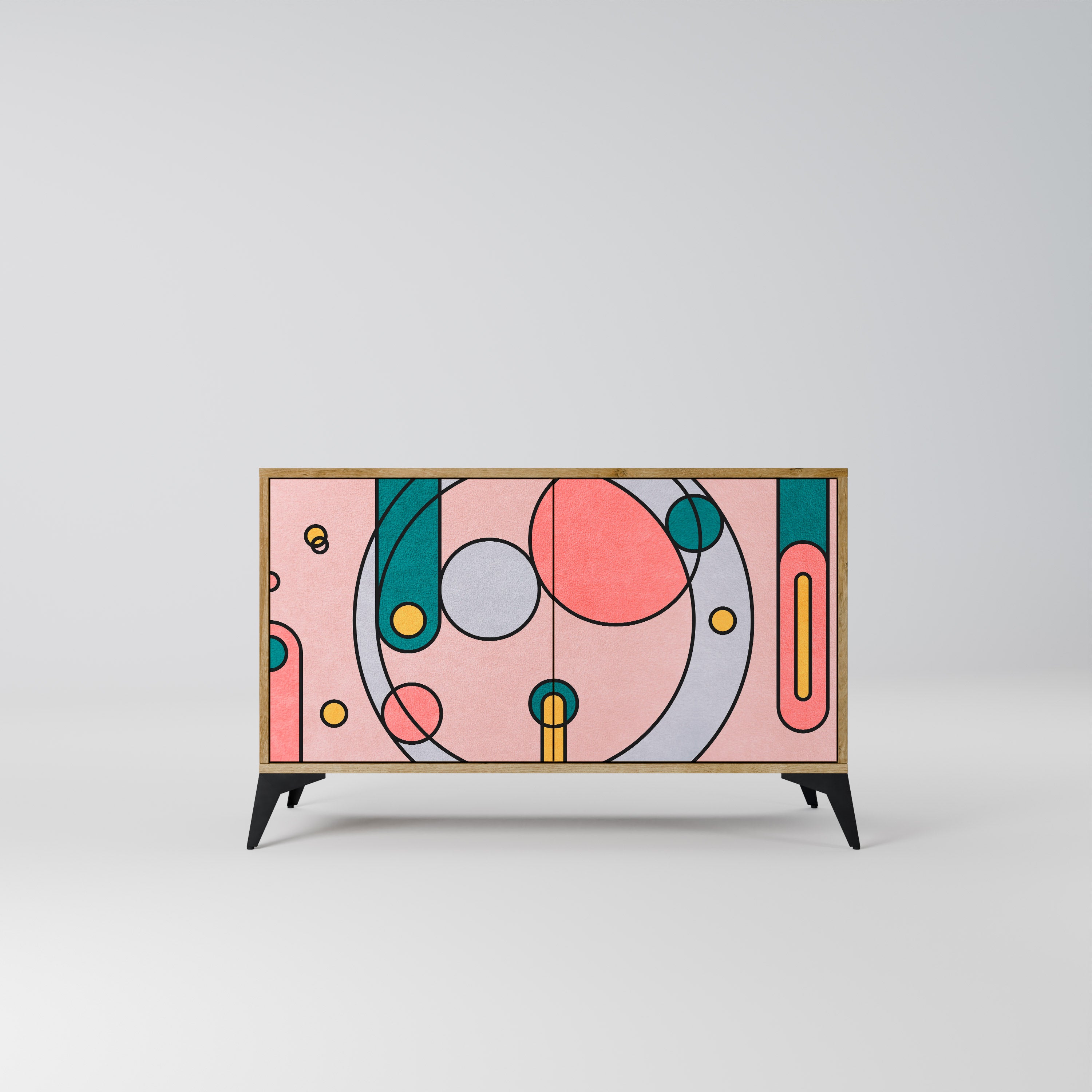 GOSSAMER ECHOES 2-Door Sideboard in Oak Effect