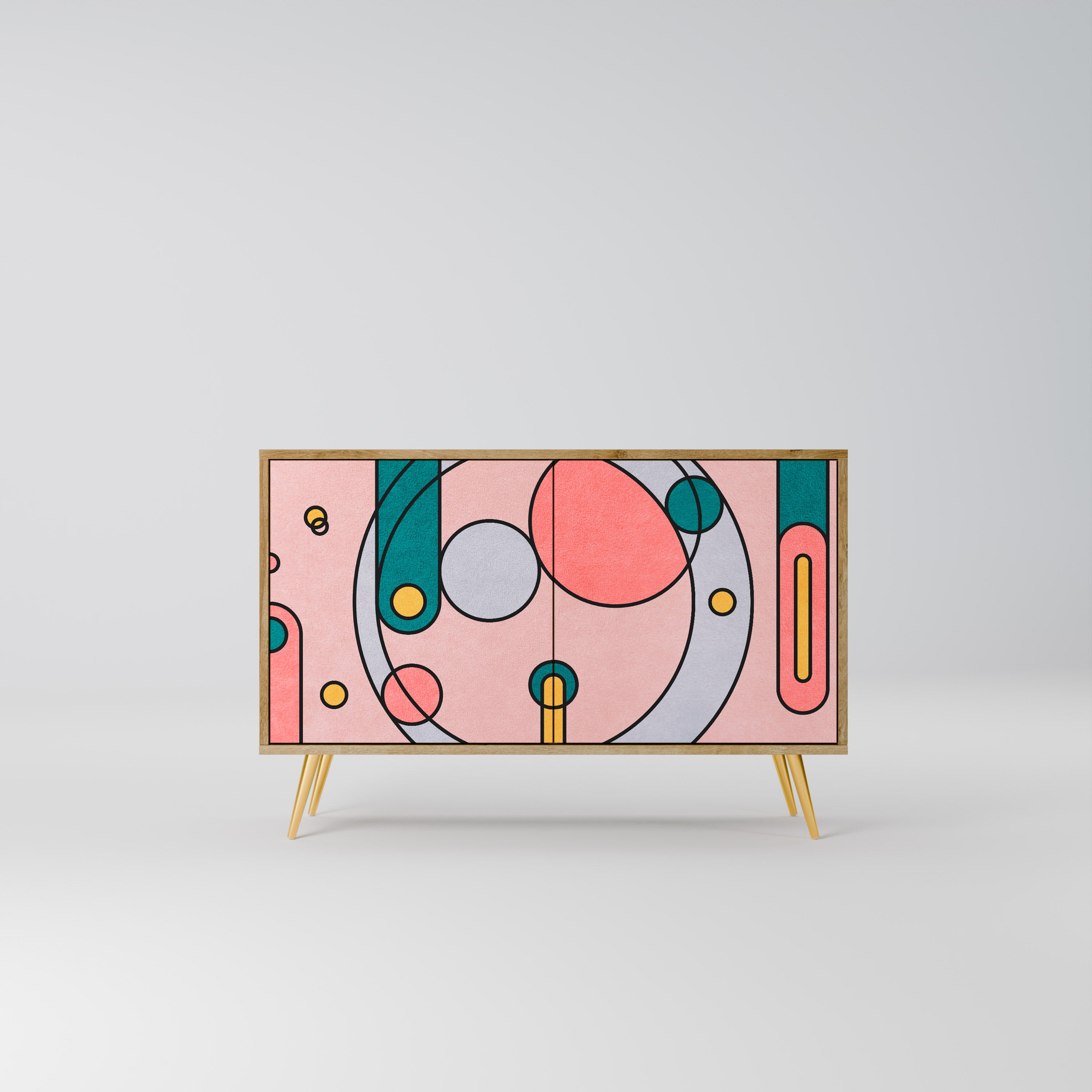 GOSSAMER ECHOES 2-Door Sideboard in Oak Effect