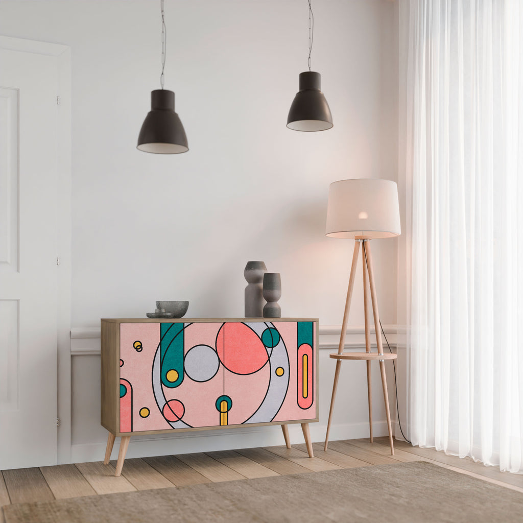 GOSSAMER ECHOES 2-Door Sideboard in Oak Effect