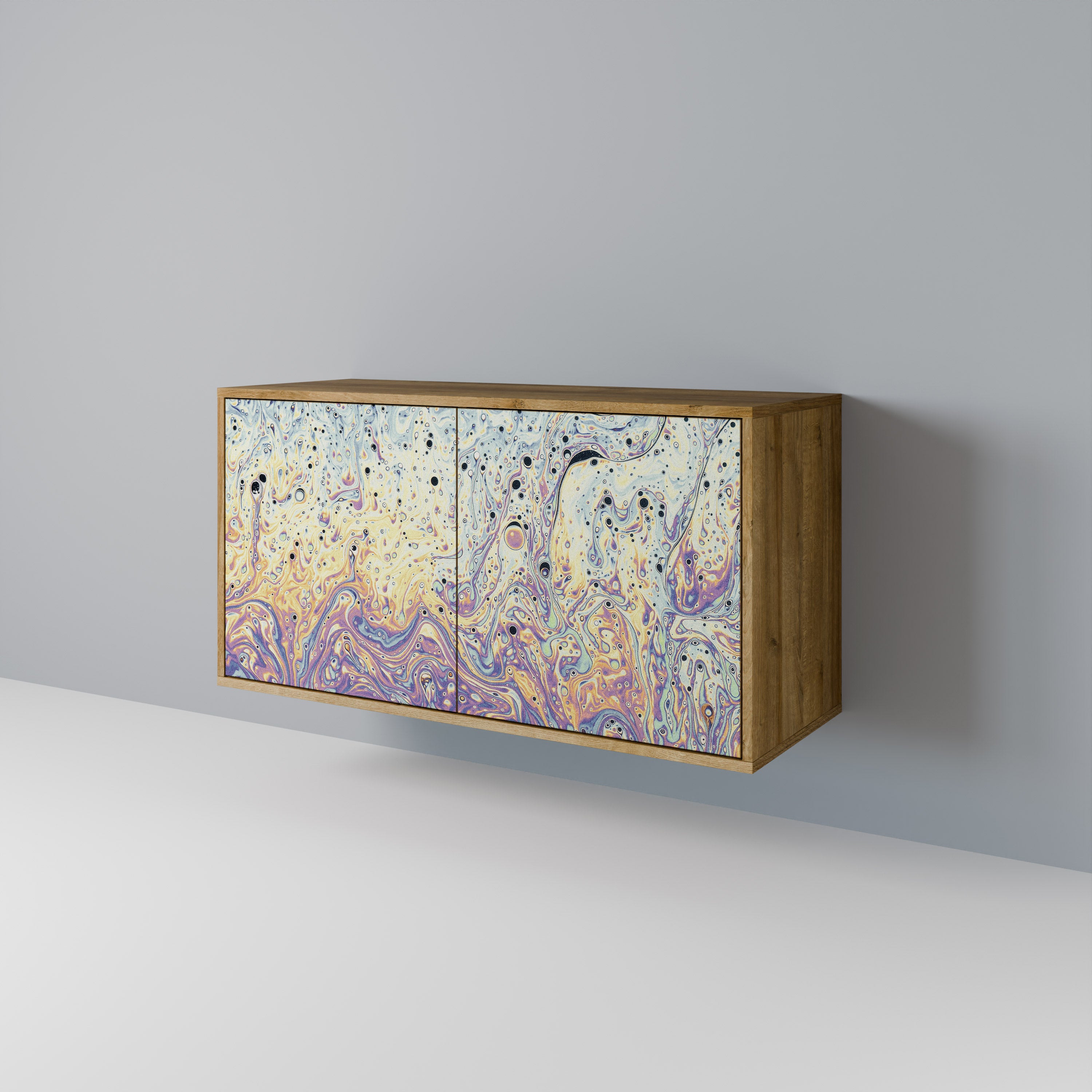 MOSAIC OF COLORS 2-Door Sideboard in Oak Effect