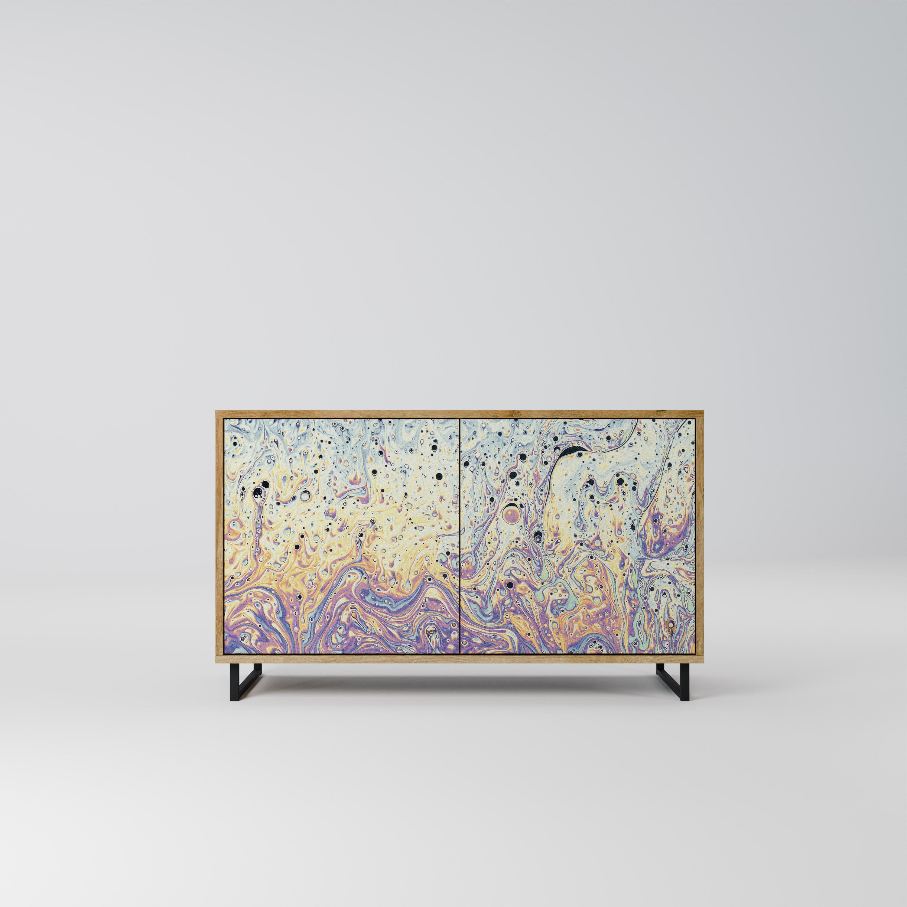 MOSAIC OF COLORS 2-Door Sideboard in Oak Effect