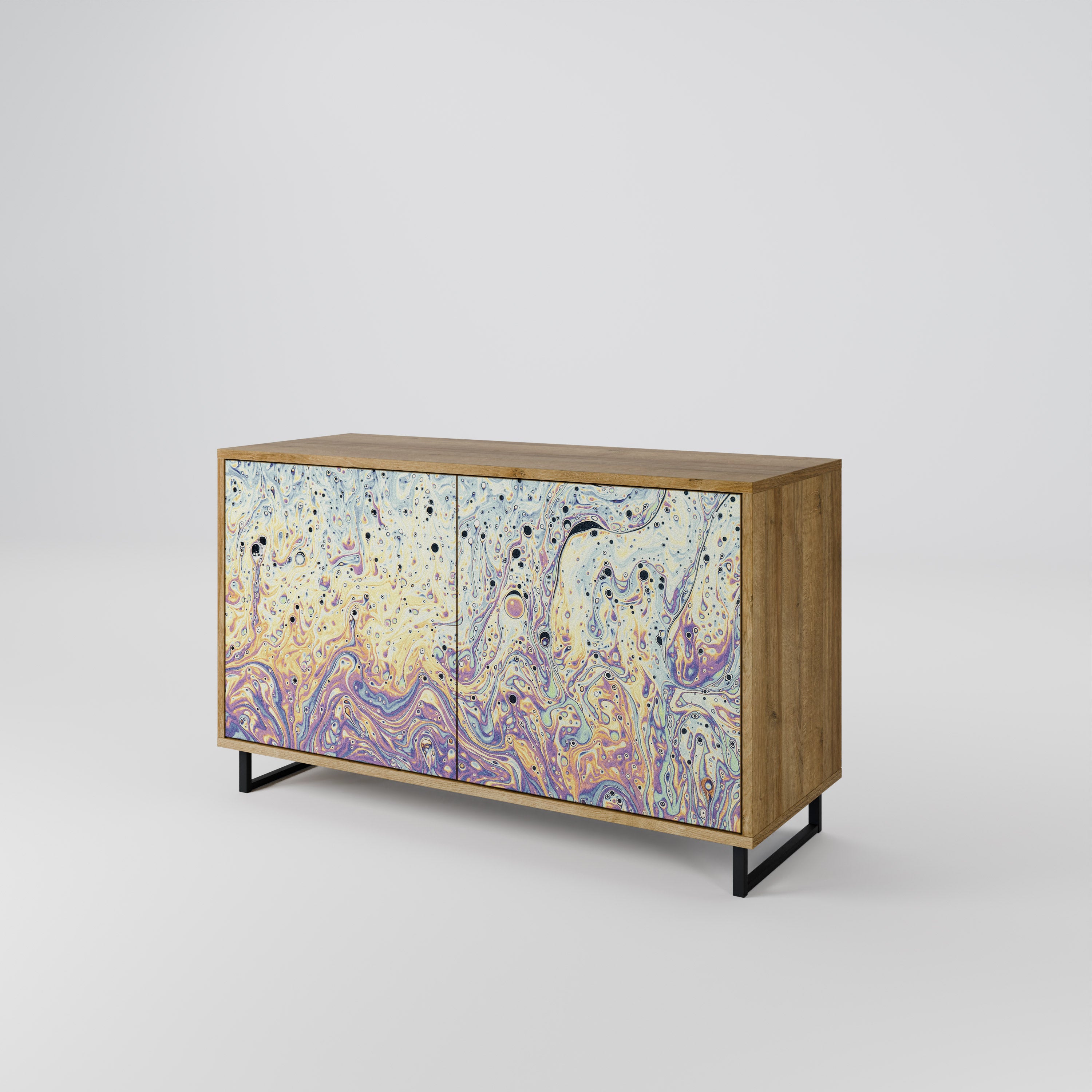 MOSAIC OF COLORS 2-Door Sideboard in Oak Effect