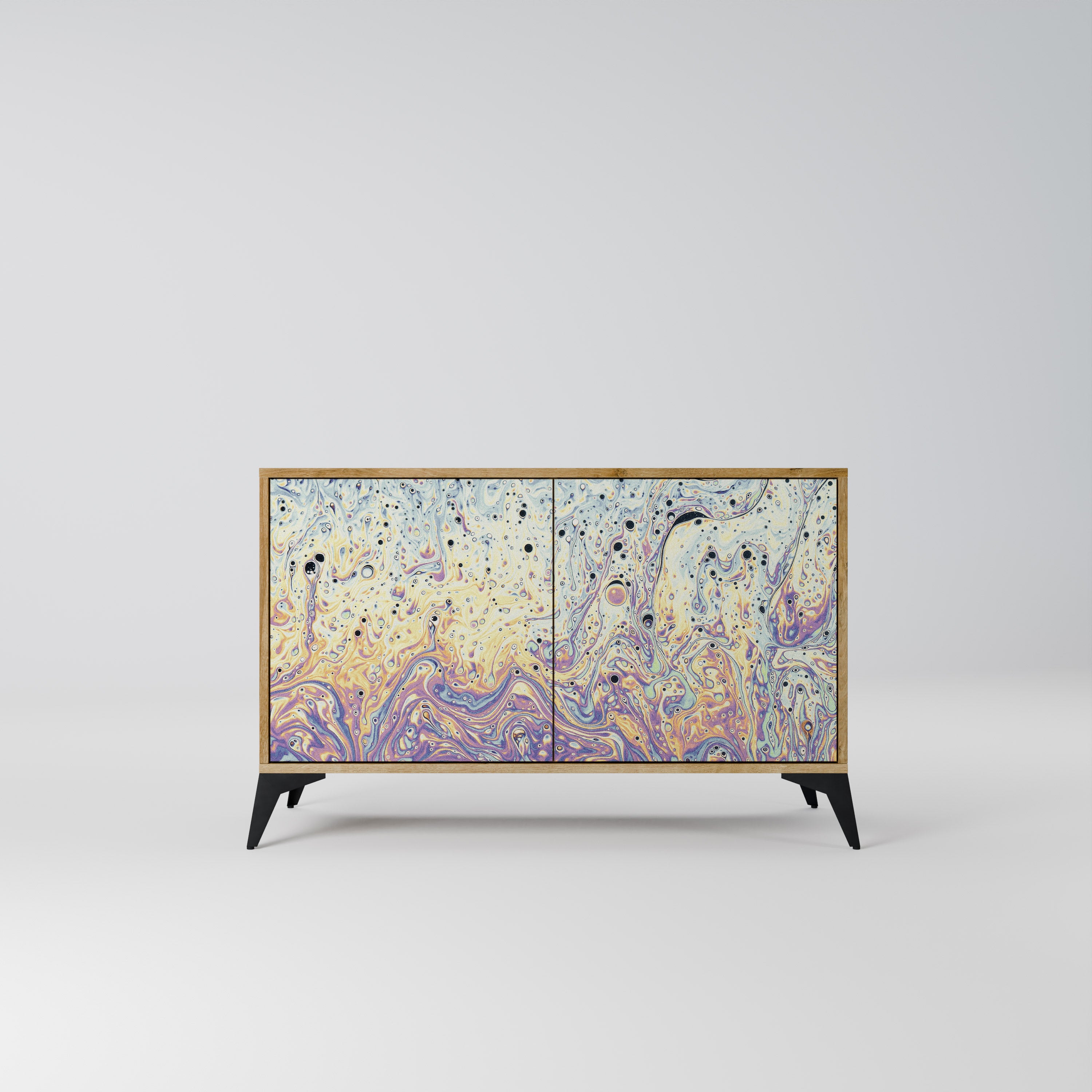 MOSAIC OF COLORS 2-Door Sideboard in Oak Effect
