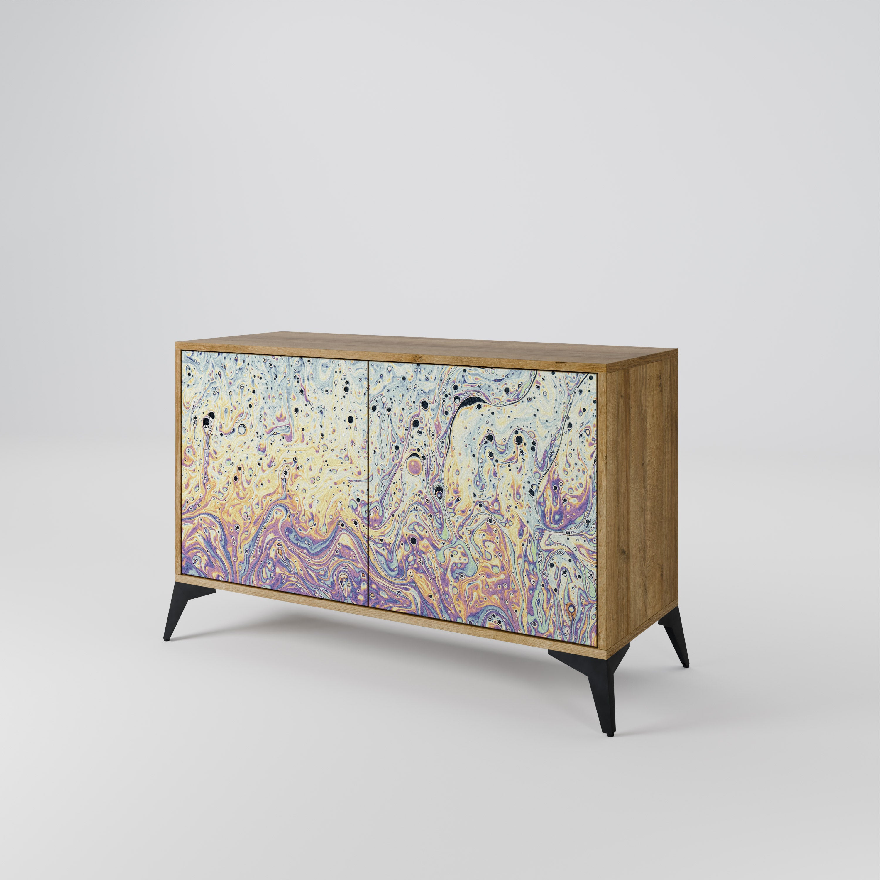 MOSAIC OF COLORS 2-Door Sideboard in Oak Effect