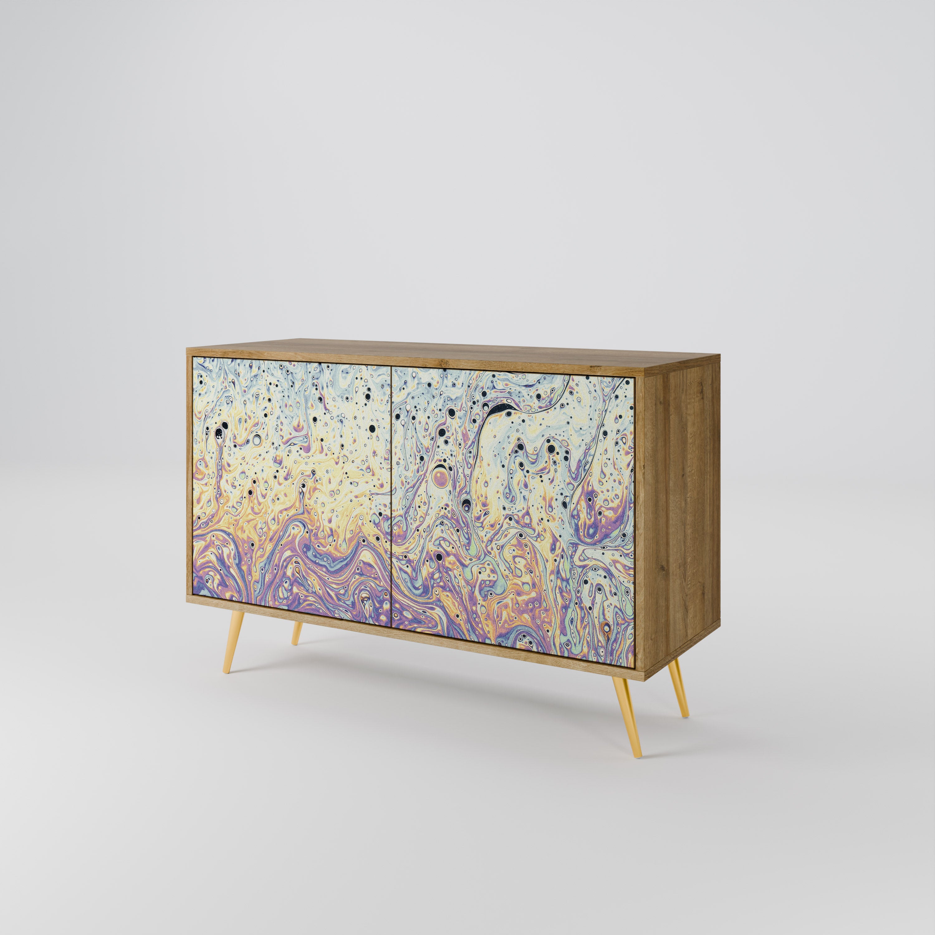 MOSAIC OF COLORS 2-Door Sideboard in Oak Effect