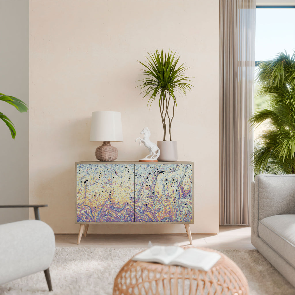 Aparador de 2 puertas MOSAIC OF COLORS efecto roble