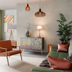 MOSAIC OF COLORS Aparador de 2 Puertas en Efecto Roble