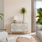 PATTERNED PRISM 2-Door Sideboard in Oak Effect