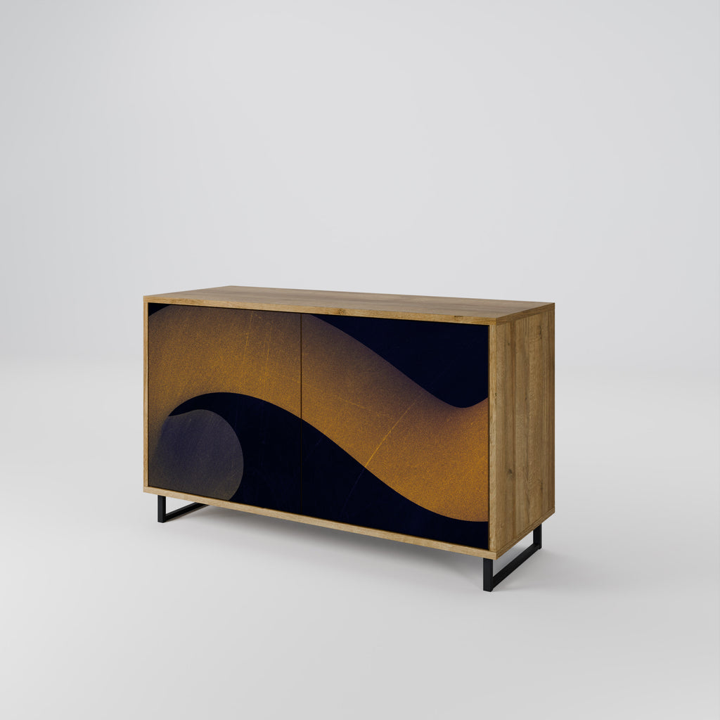 HOLLOW TIME 2-Door Sideboard in Oak Effect