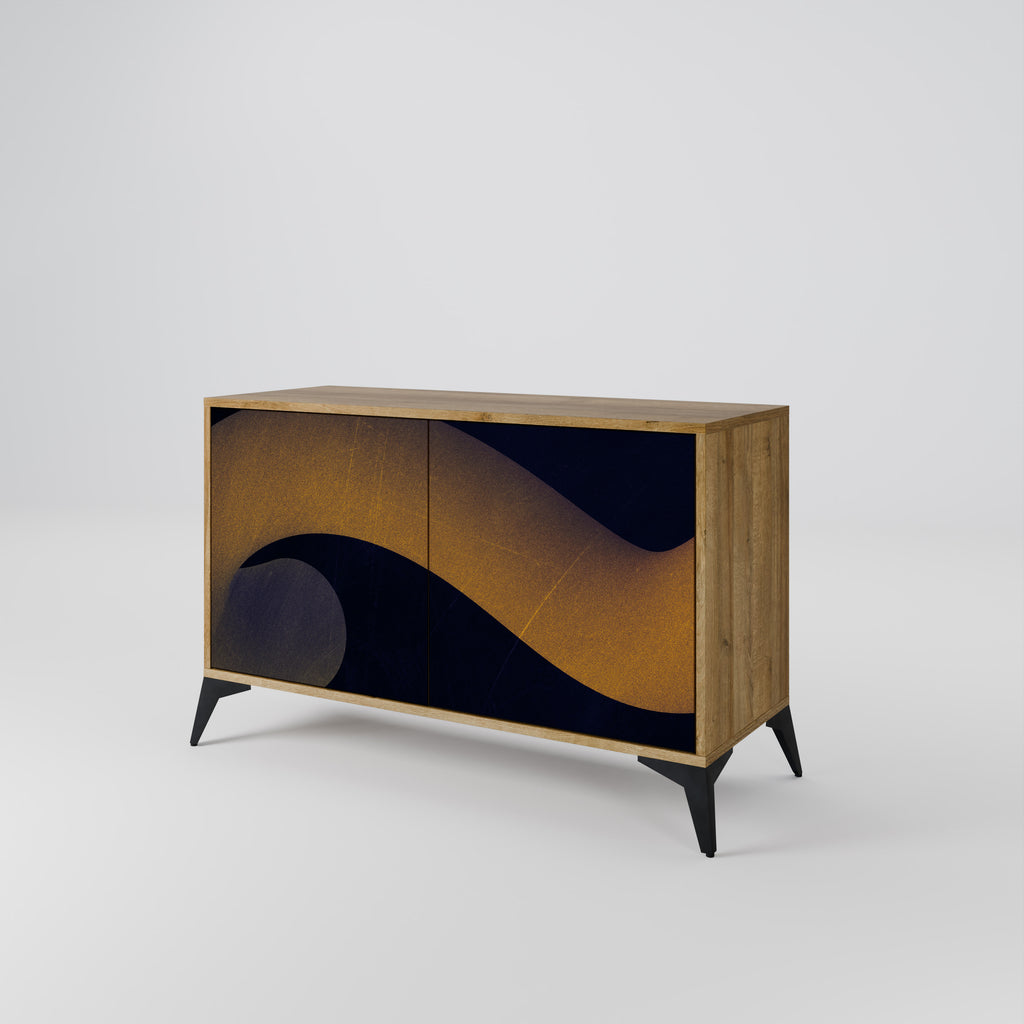 HOLLOW TIME 2-Door Sideboard in Oak Effect