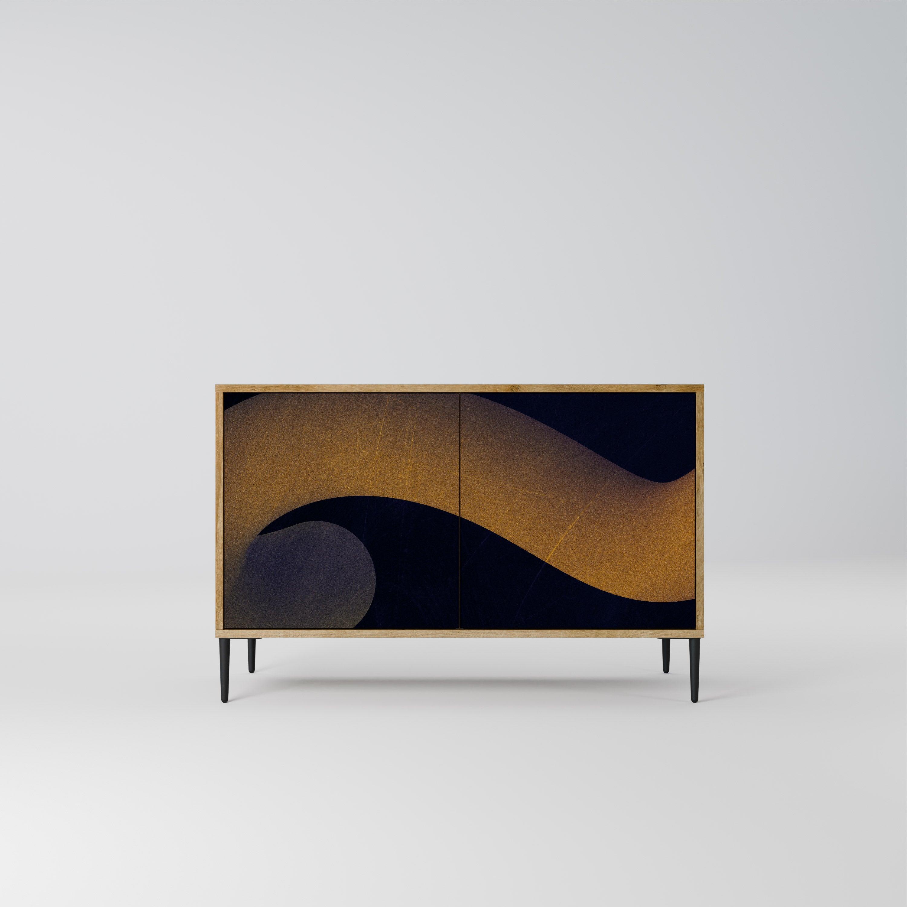 HOLLOW TIME 2-Door Sideboard in Oak Effect