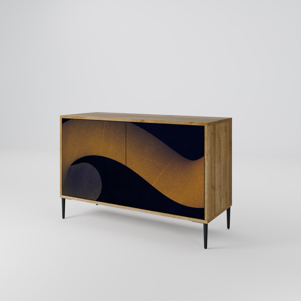 HOLLOW TIME 2-Door Sideboard in Oak Effect