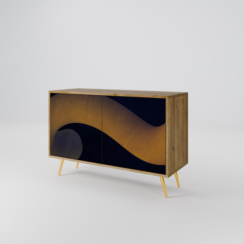HOLLOW TIME 2-Door Sideboard in Oak Effect