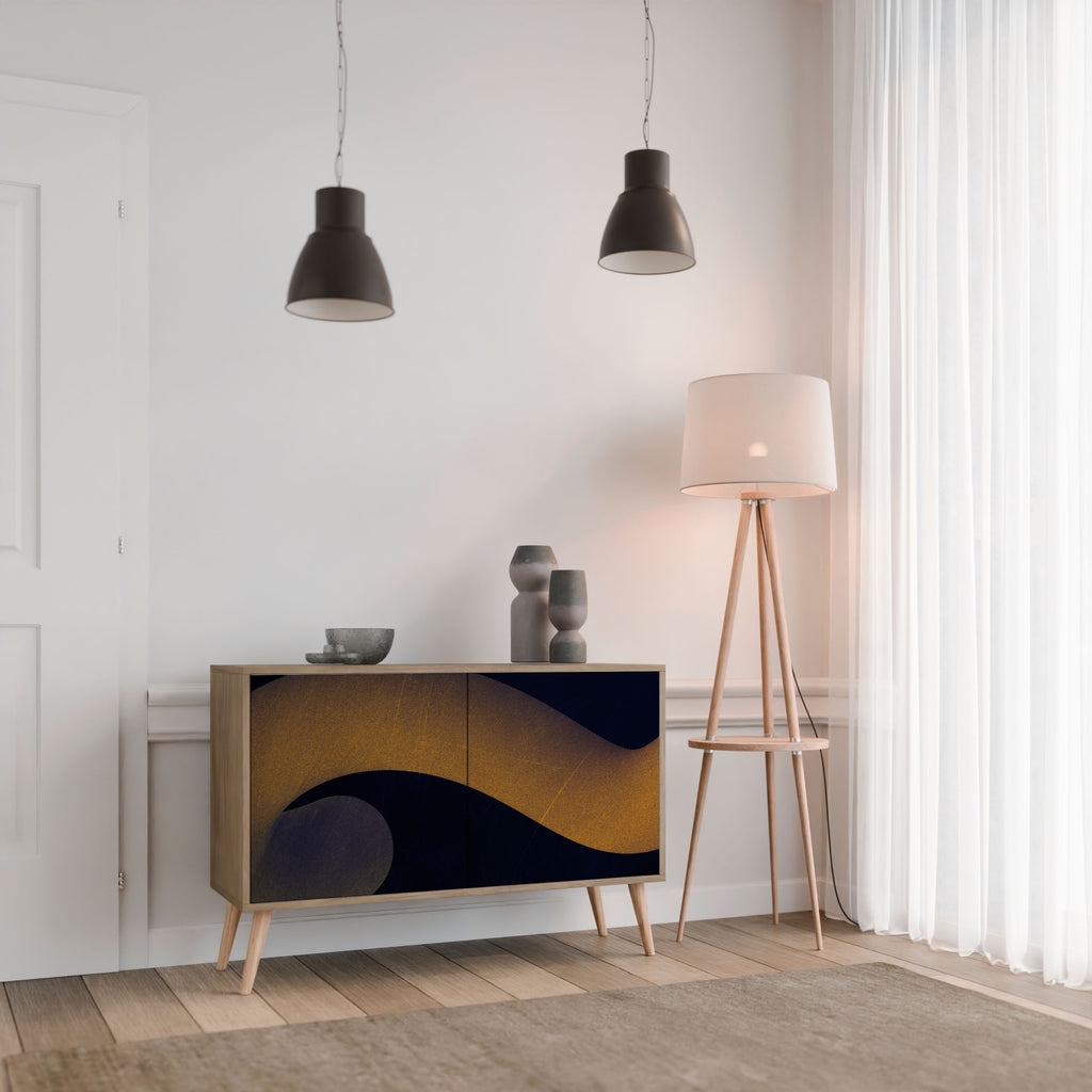 HOLLOW TIME 2-Door Sideboard in Oak Effect