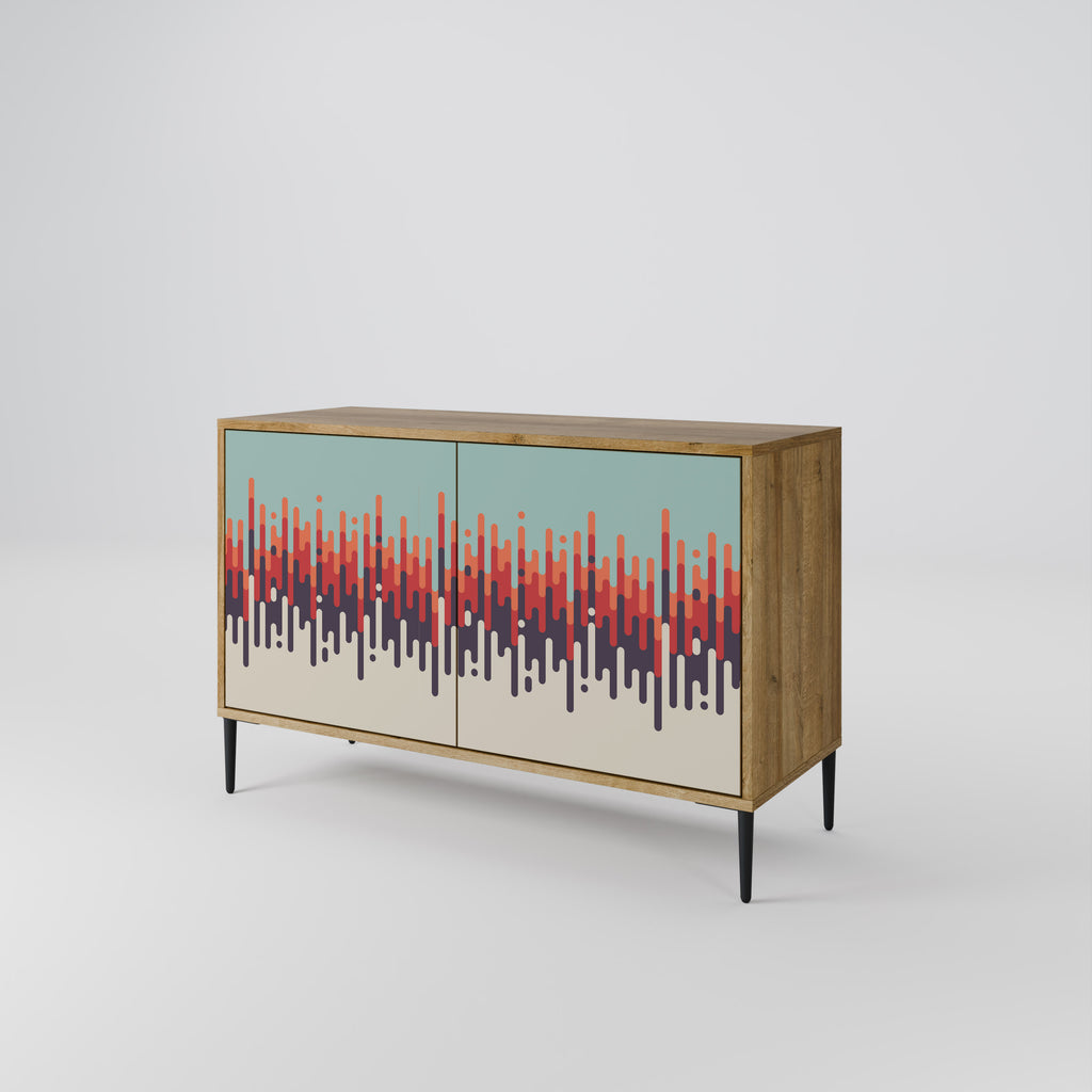 CHROMA CONTOURS 2-Door Sideboard in Oak Effect