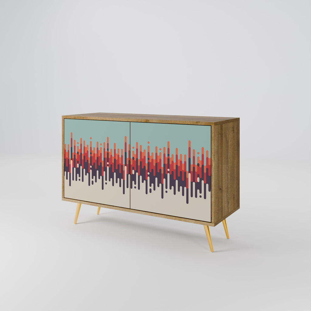 CHROMA CONTOURS 2-Door Sideboard in Oak Effect