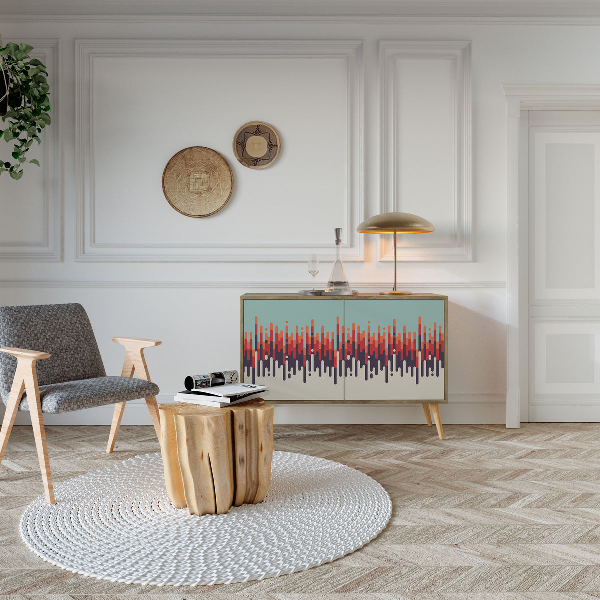CHROMA CONTOURS 2-Door Sideboard