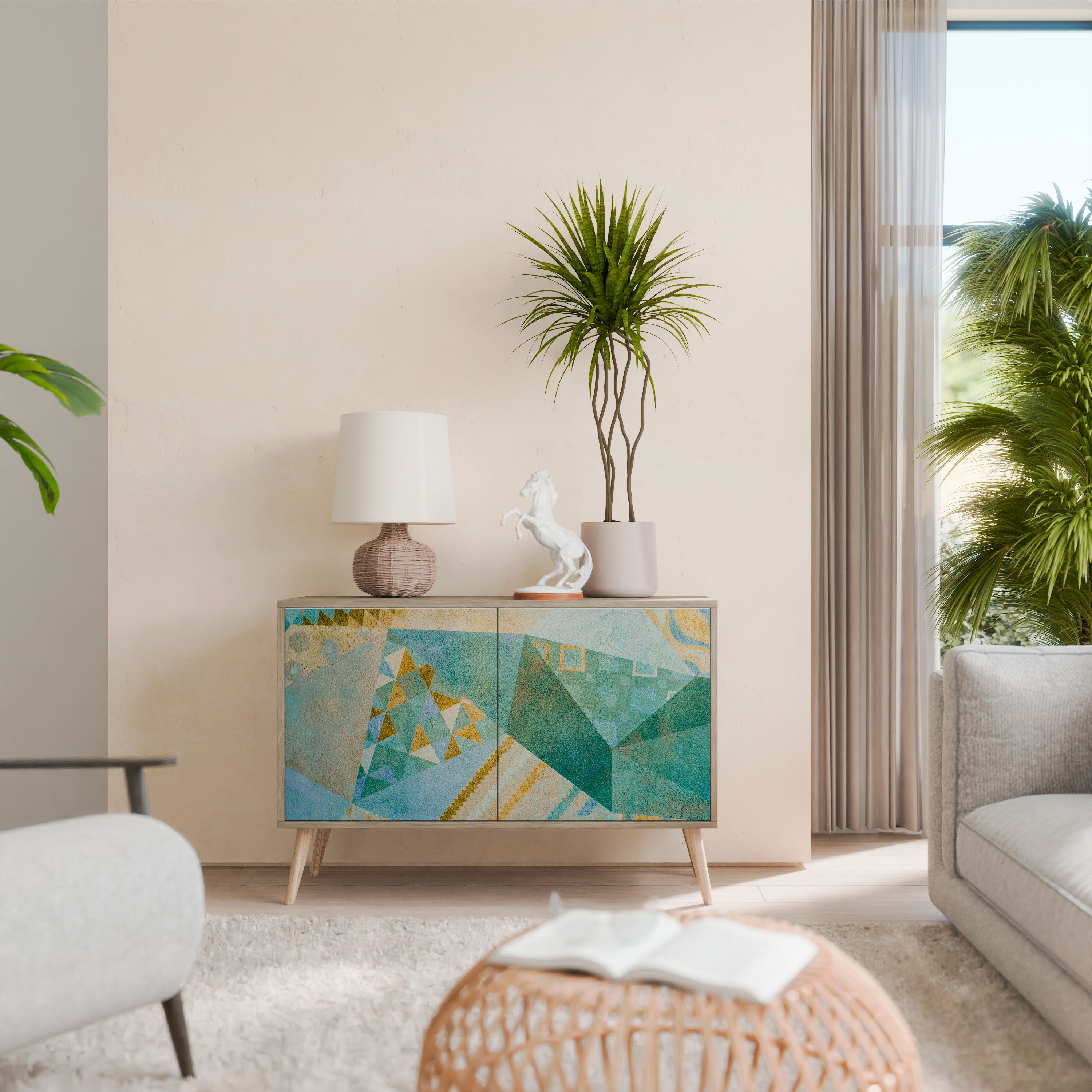 SPECTRUM SPLENDOR 2-Door Sideboard in Oak Effect