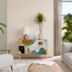 ABSTRACT FACES Aparador de 2 Puertas