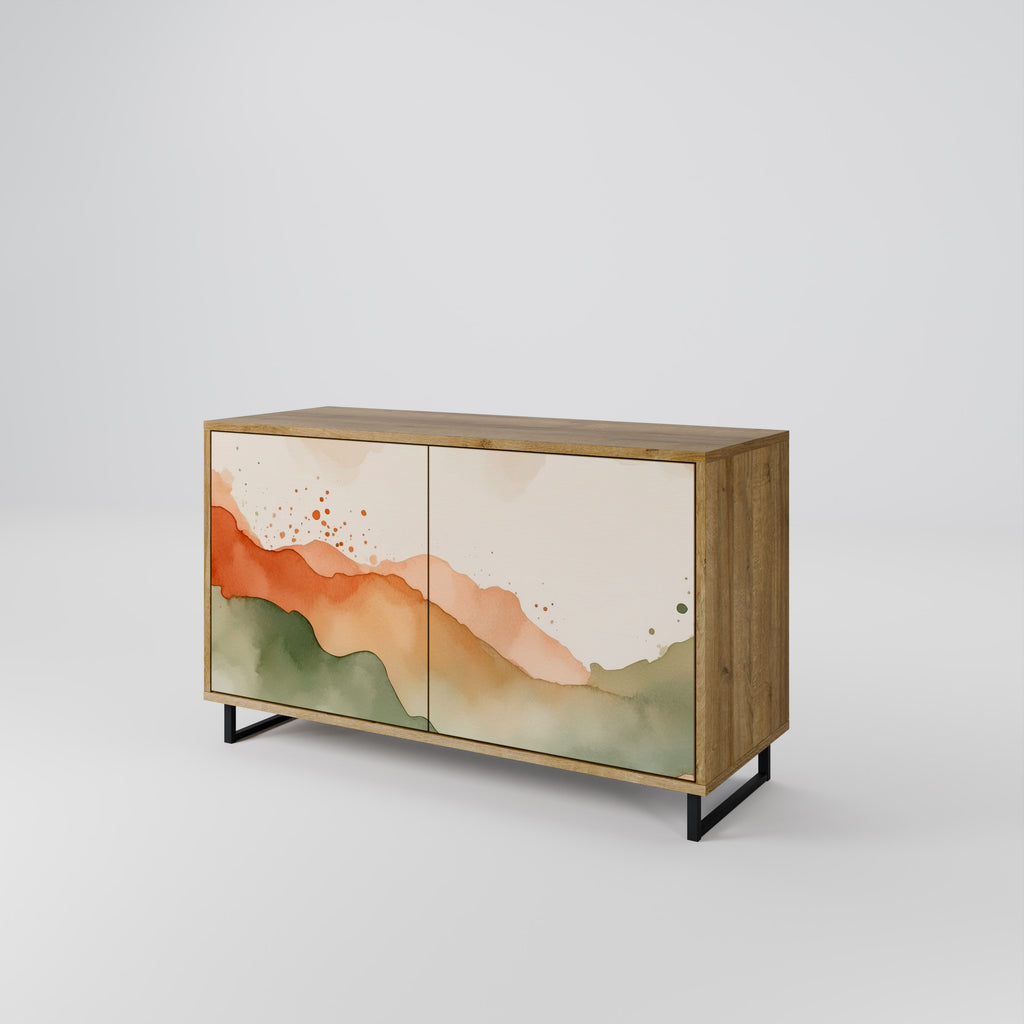 WATERCOLOUR PEAKS 2-Door Sideboard in Oak Effect