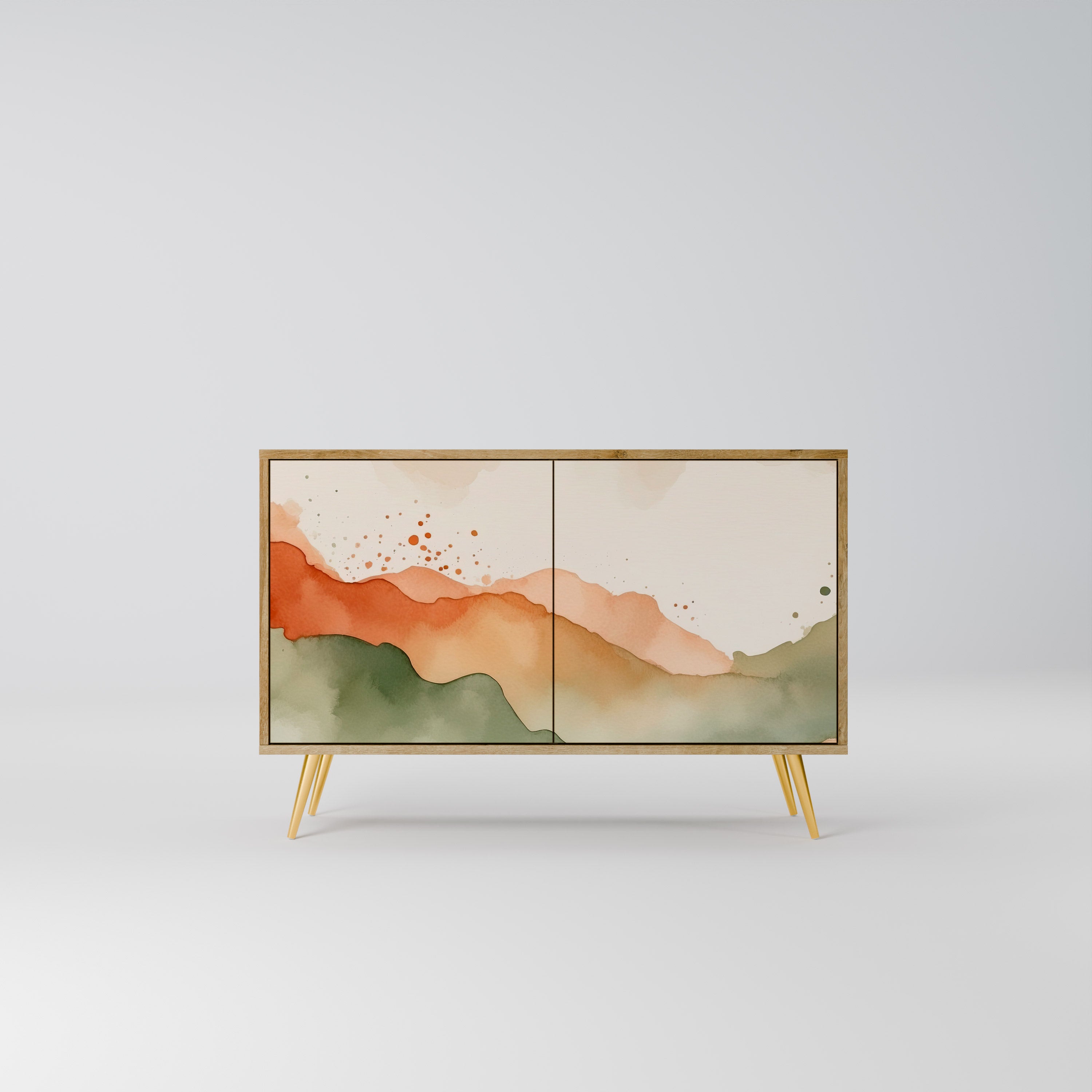 WATERCOLOUR PEAKS 2-Door Sideboard in Oak Effect